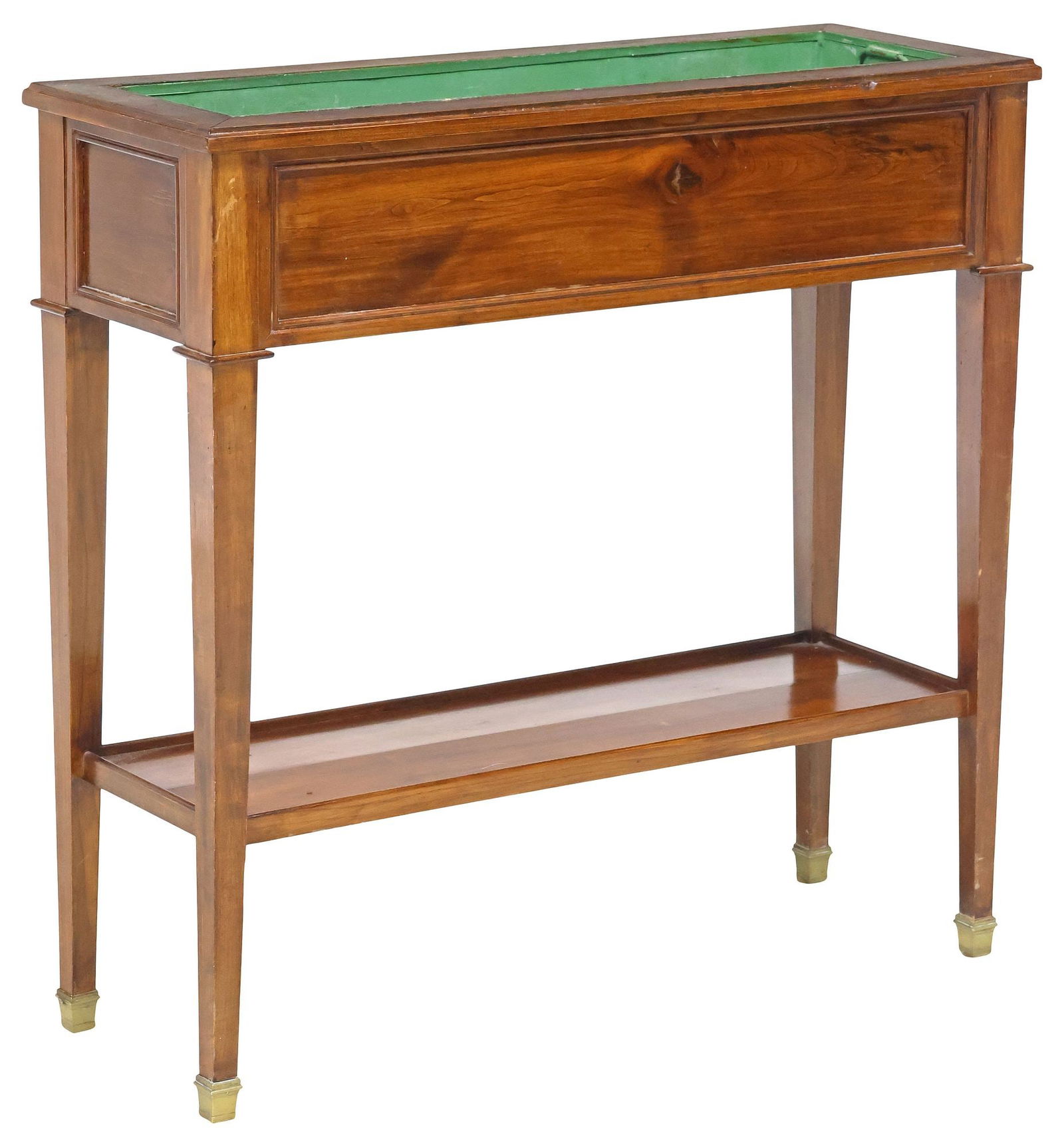 FRENCH LOUIS XVI STYLE WALNUT STANDING JARDINIERE / PLANTER (1 of 4)