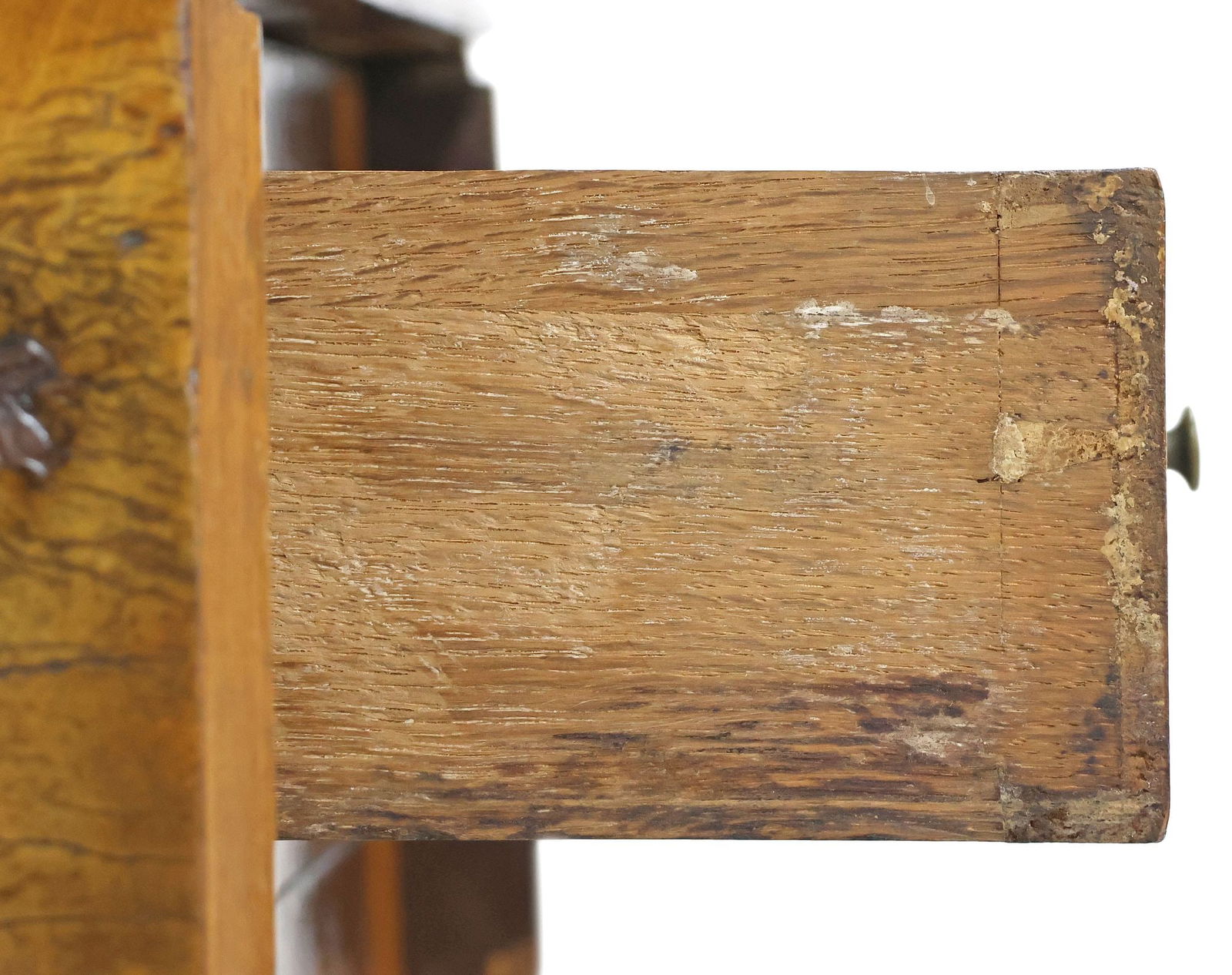 FRENCH LOUIS PHILIPPE PERIOD WALNUT DROP LEAF WORK / SEWING TABLE - 7