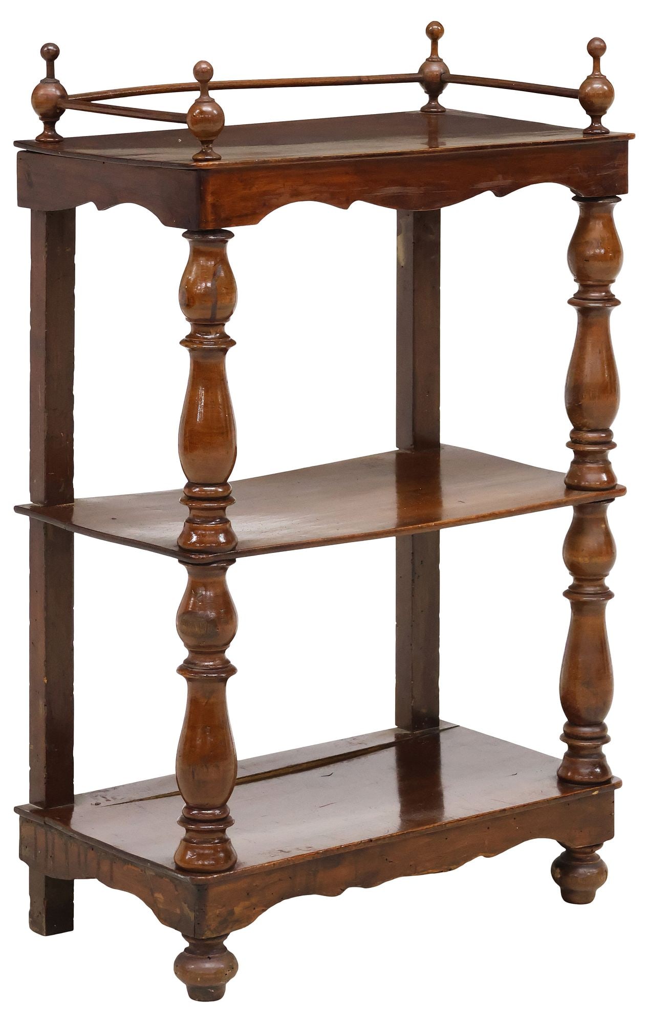 VICTORIAN WALNUT 3-TIER ETAGERE / WHATNOT SHELF (1 of 4)