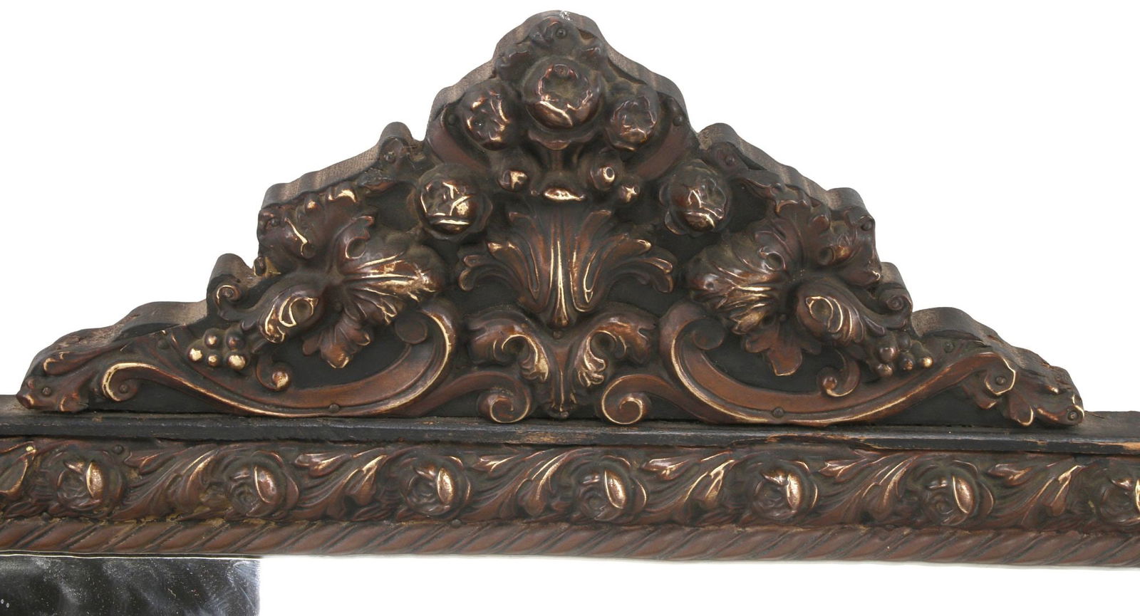 FLEMISH REPOUSSE FRAMED OCTAGONAL MARGINAL MIRROR - 3