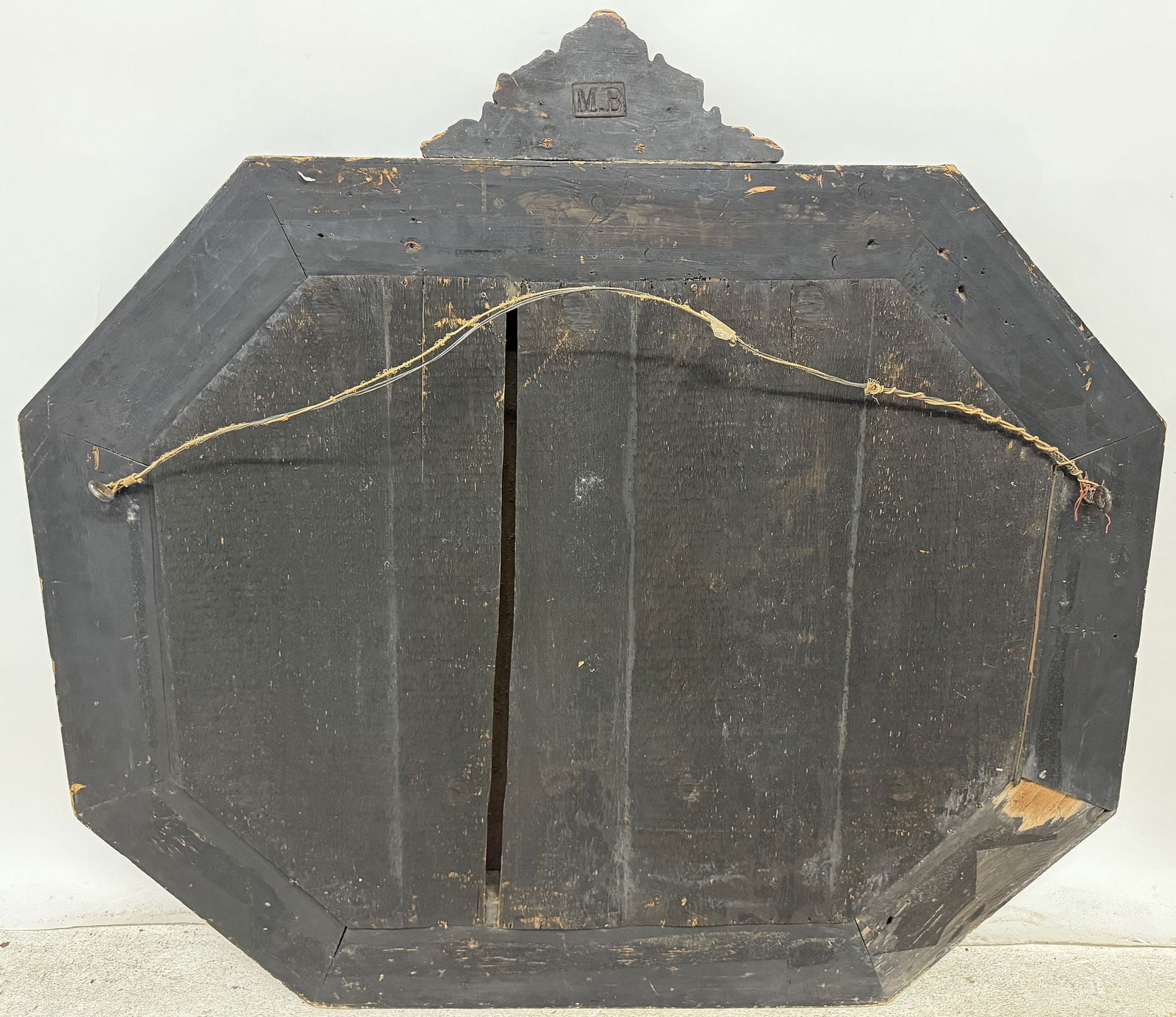 FLEMISH REPOUSSE FRAMED OCTAGONAL MARGINAL MIRROR - 6
