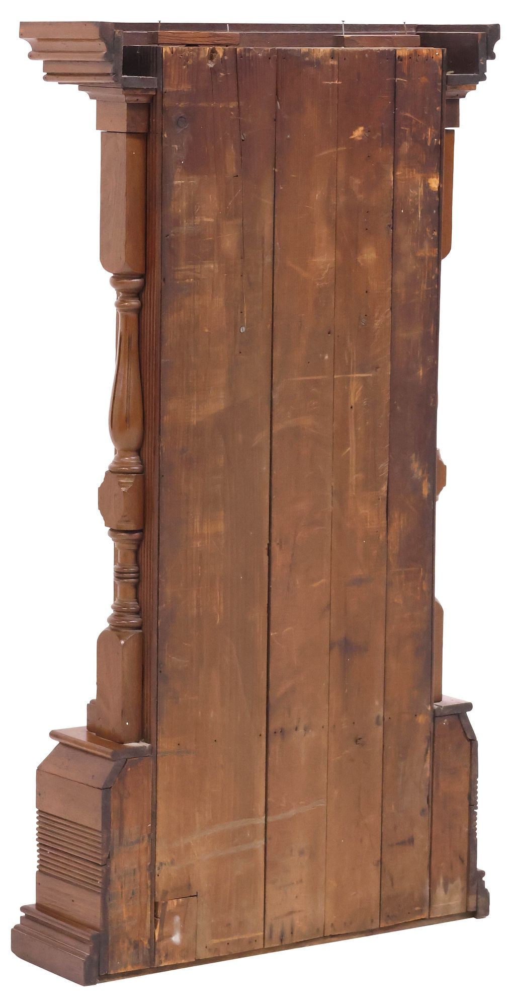 LARGE FORESTVILLE MFG. TRIPLE DECK CASE CLOCK - 7