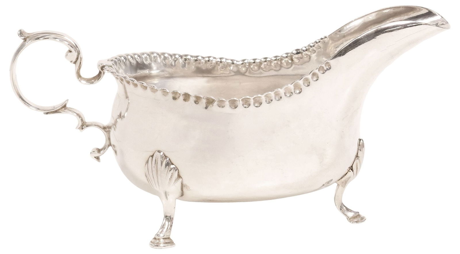 ENGLISH GEORGE III ROBERT PINKNEY & ROBERT SCOTT STERLING SILVER SAUCE BOAT (1 of 5)