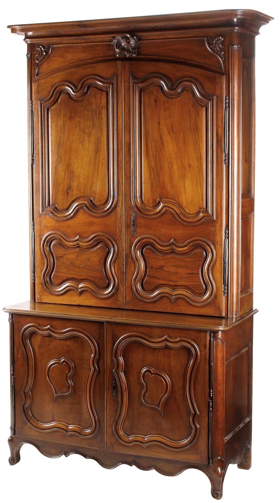 LARGE FRENCH PROVINCIAL BUFFET DEUX CORPS / SIDEBOARD (1 of 8)