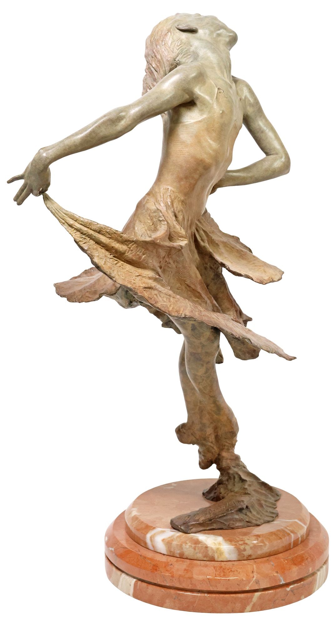 RICHARD MACDONALD (B. 1946) BRONZE SCULPTURE, 'RED DRESS' (1 of 6)