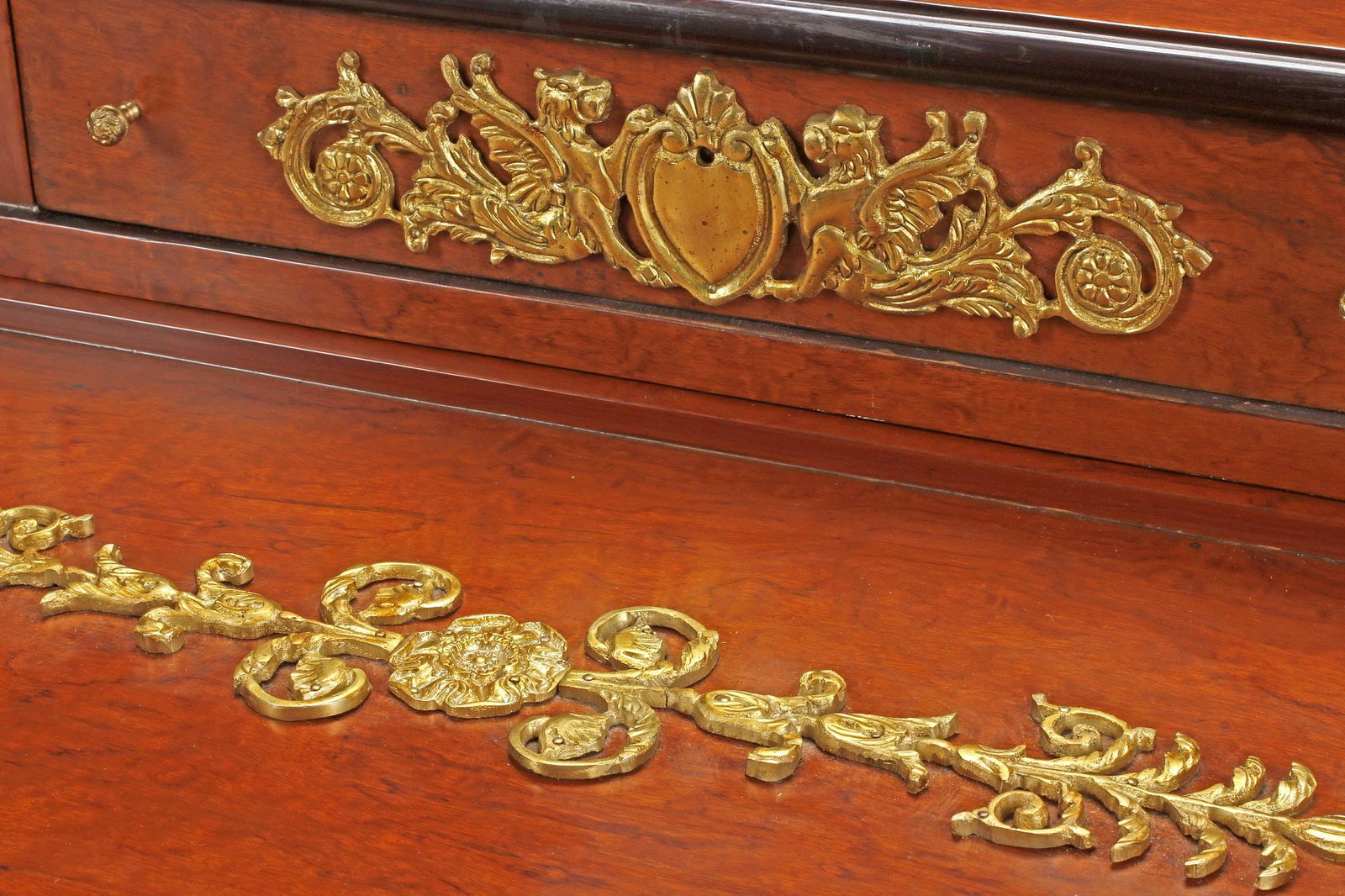 EMPIRE STYLE ORMOLU-MOUNTED BUREAU PLAT - 7