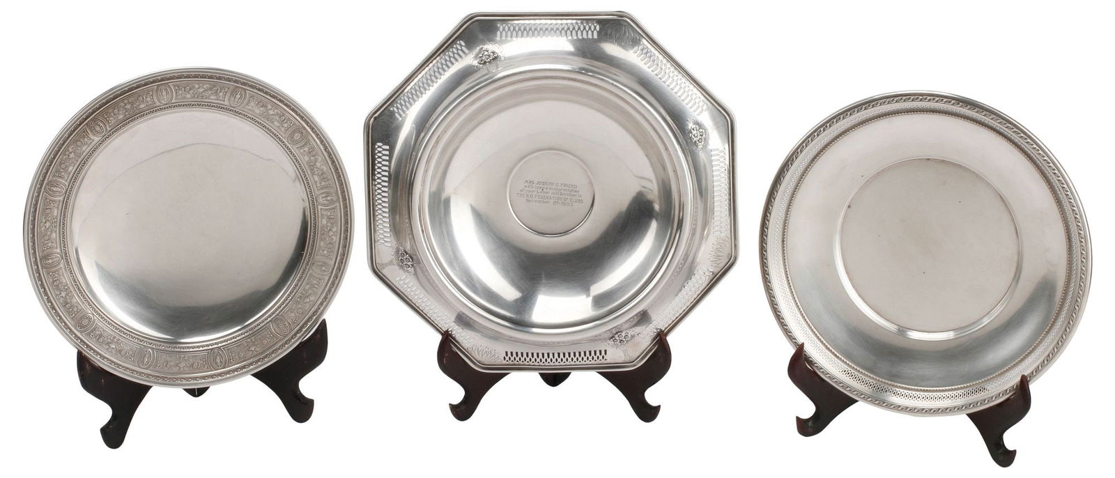 (3) AMERICAN STERLING SILVER DISHES, GORHAM & INTERNATIONAL SILVER CO. (1 of 5)