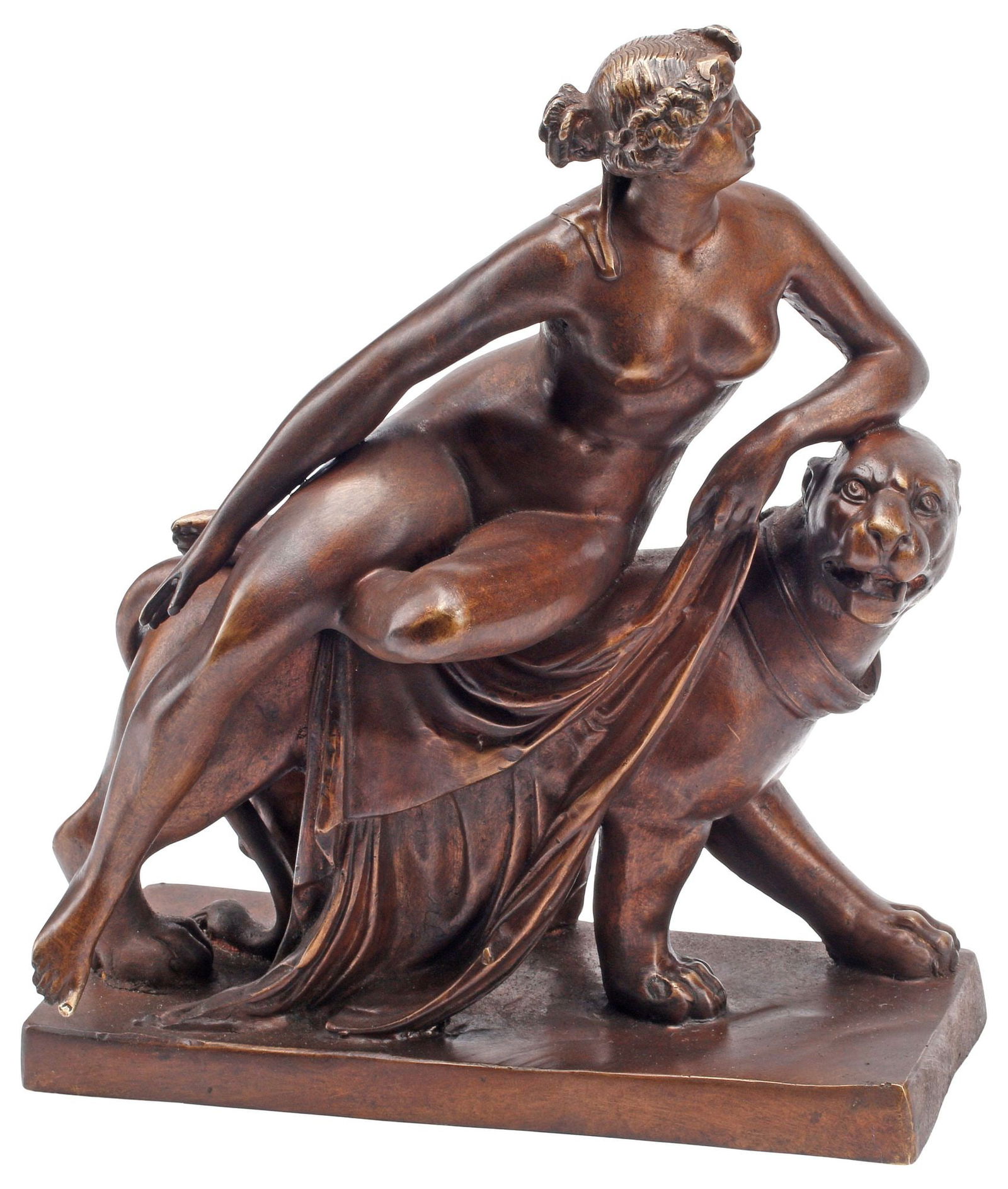 AFTER JOHANN VON DANNECKER BRONZE SCULPTURE, ARIADNE ON THE PANTHER (1 of 5)