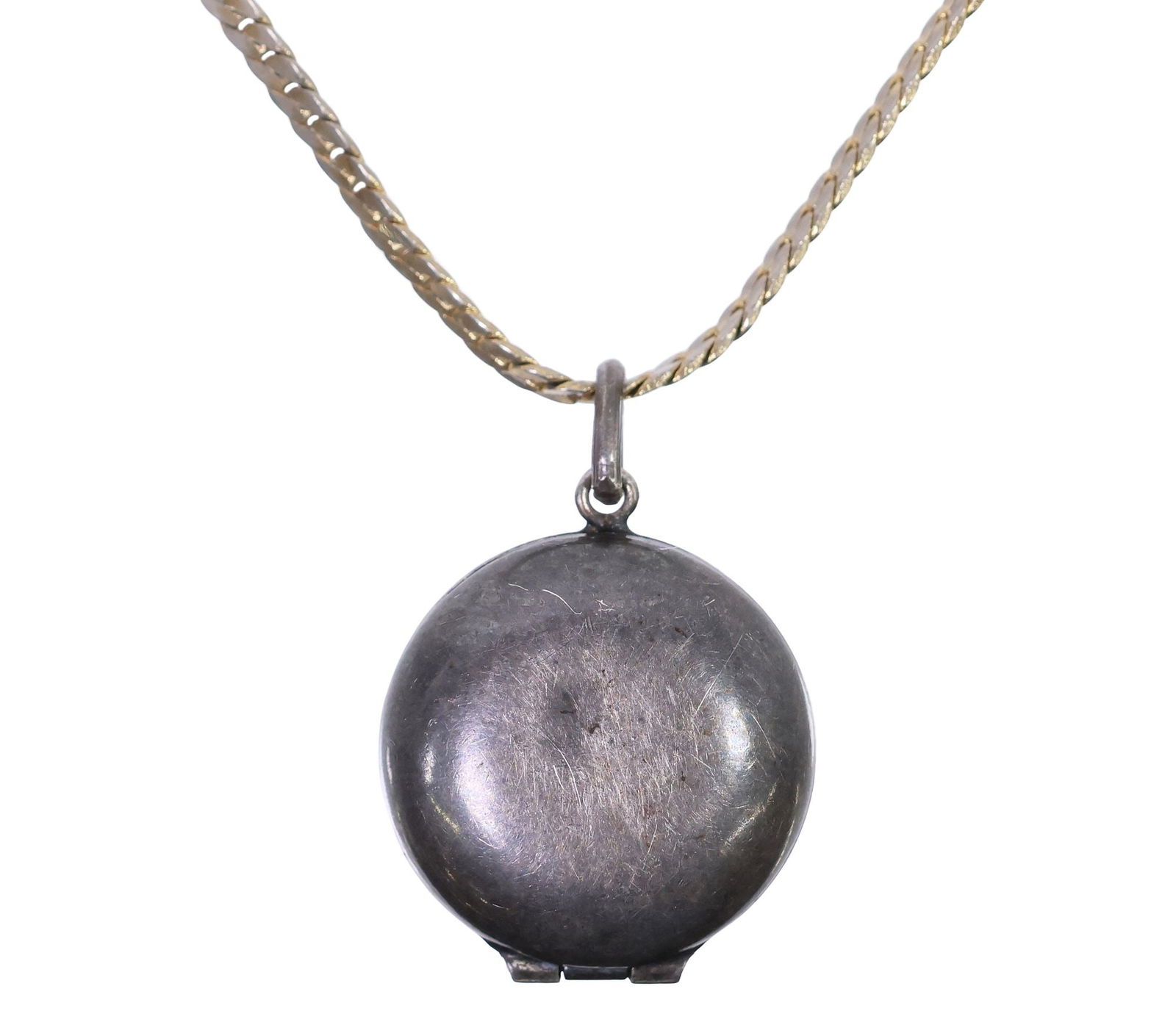 RELIQUARY LOCKET CONTAINING 2ND-CLASS RELIC OF ST. DISMAS ON CHAIN (1 of 5)