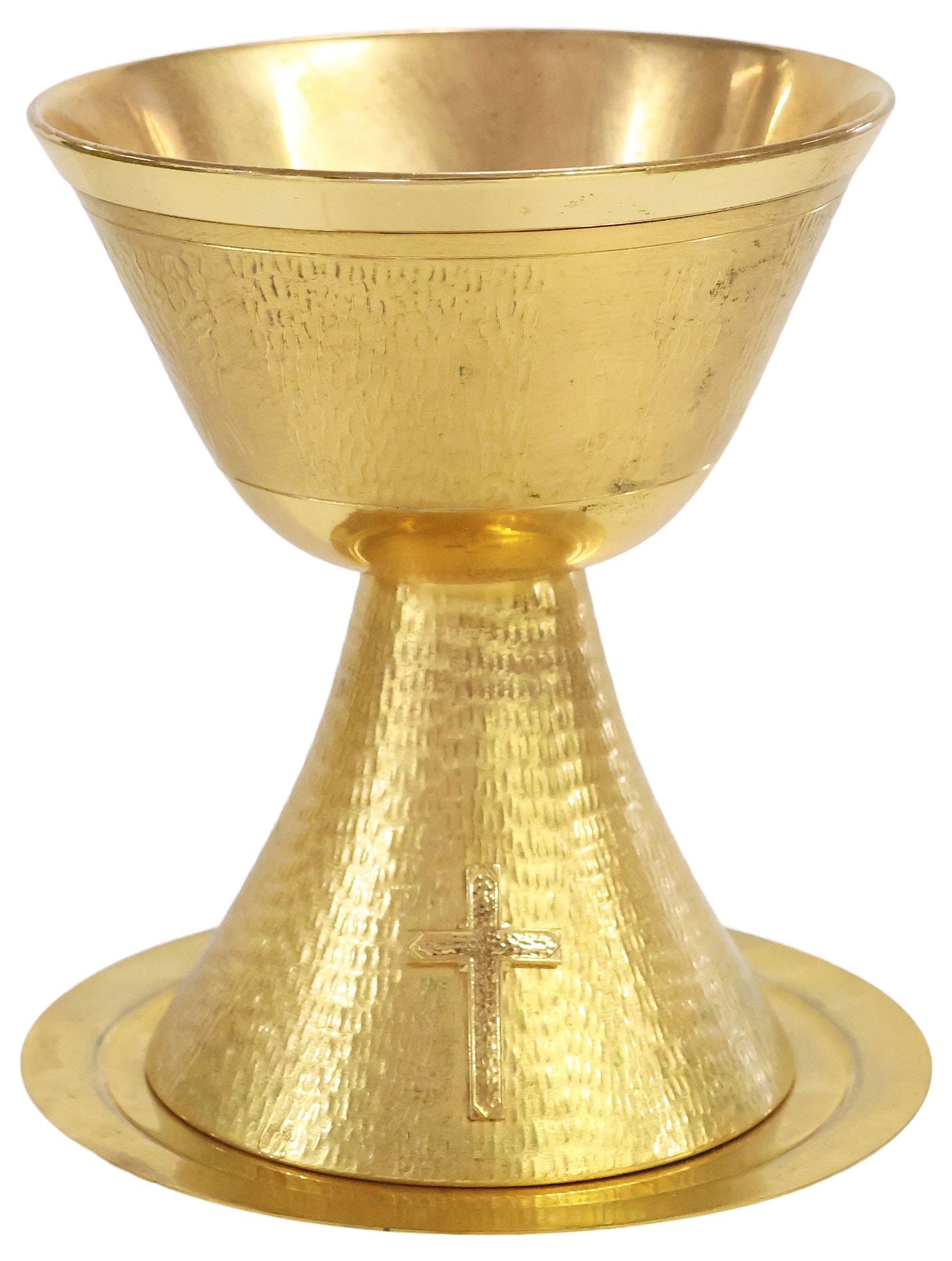 (2) SWIFT & FISHER LITURGICAL GILT-METAL COMMUNION CHALICE & PATEN (1 of 7)