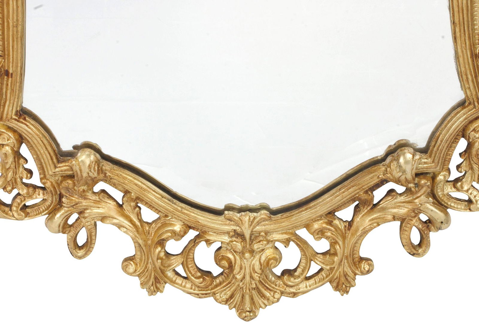 REGENCE STYLE ORMOLU MIRROR & MARBLE-TOP CONSOLE TABLE - 5