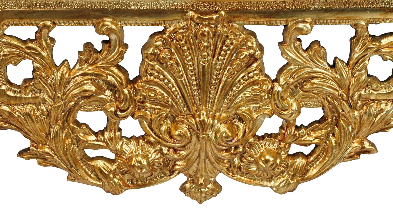 REGENCE STYLE ORMOLU MIRROR & MARBLE-TOP CONSOLE TABLE - 6