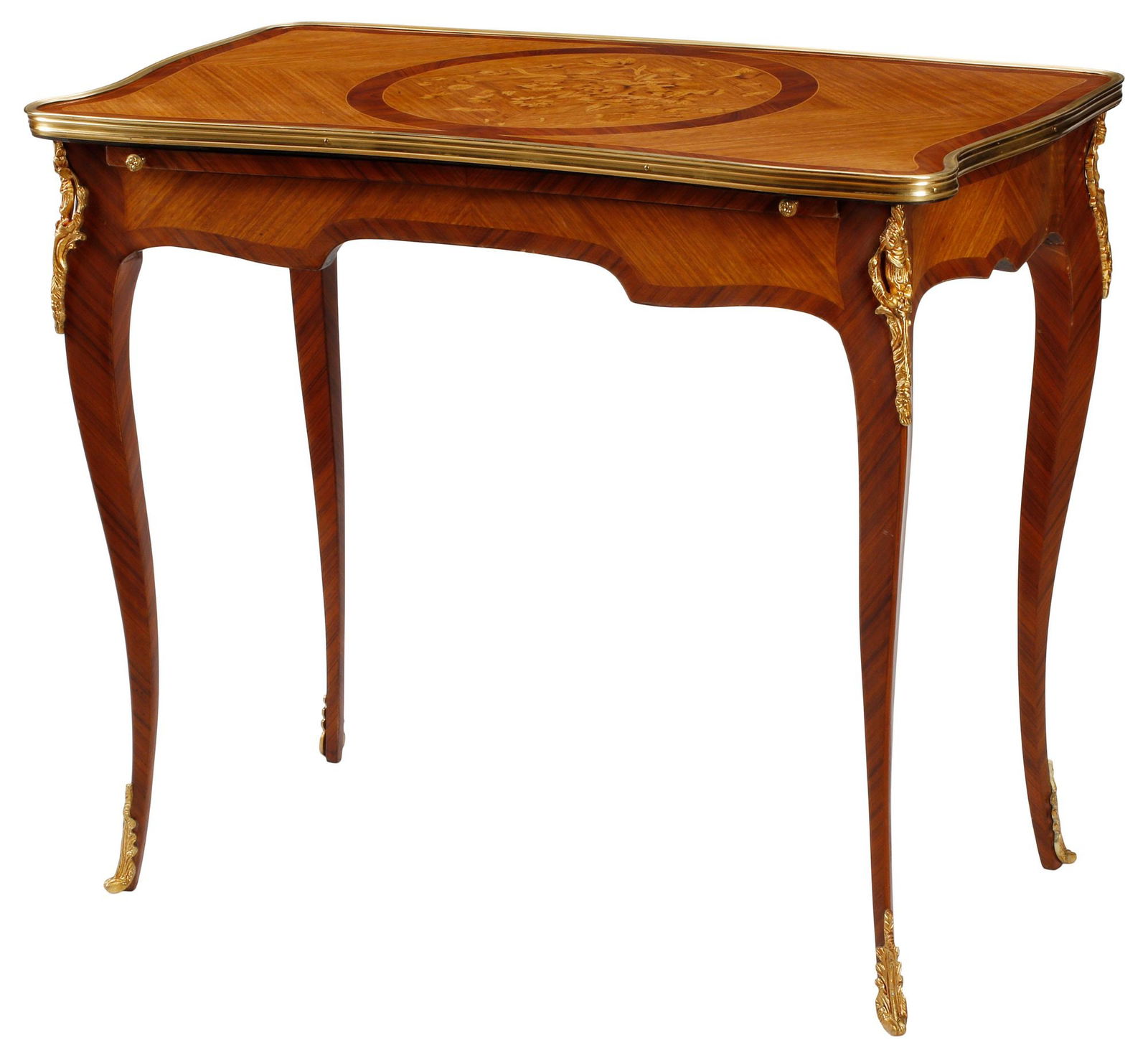 FRENCH LOUIS XV STYLE MARQUETRY WRITING TABLE (1 of 6)