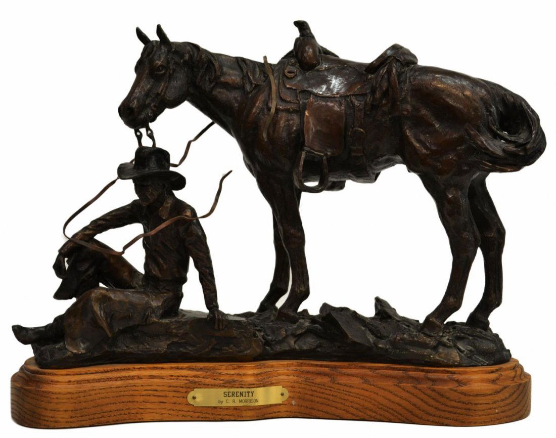 LIMITED EDITION WESTERN BRONZE, C.R. MORRISON