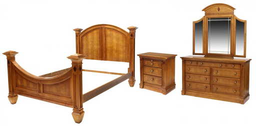 3 Alexander Julian Inlaid Bedroom Suite 3 Alexander Julian Inlaid Bedroom Suite