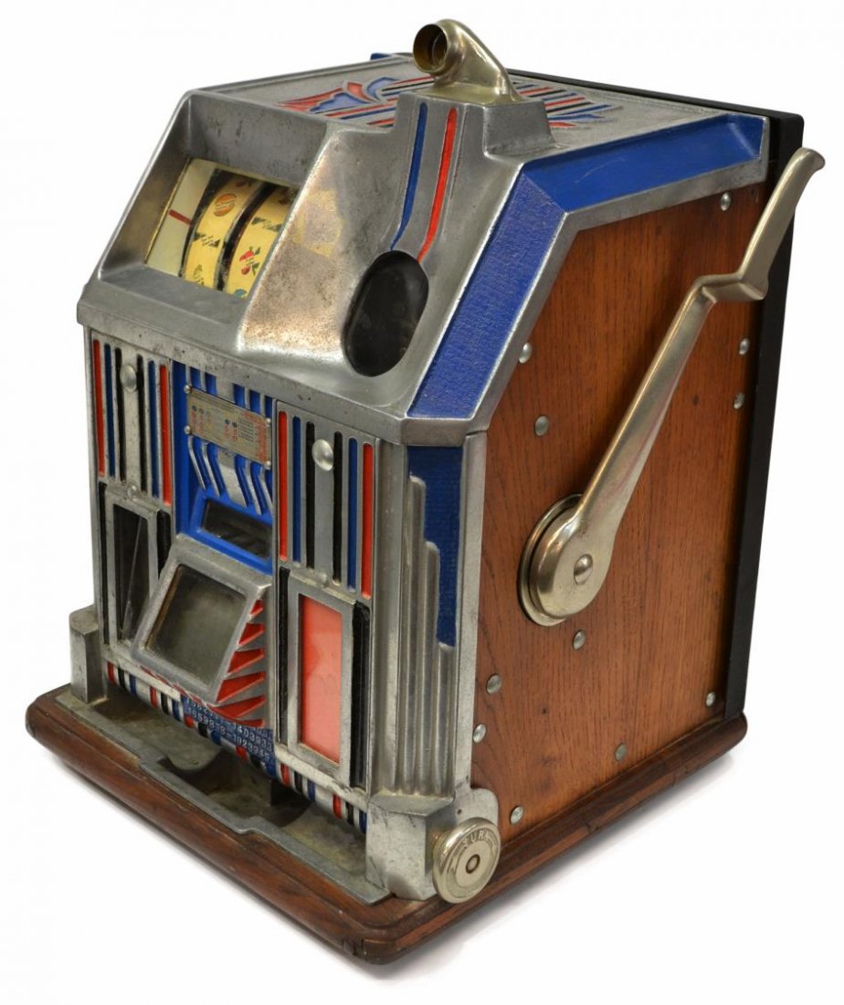 VINTAGE JENNINGS DUCHESS 25 CENT SLOT MACHINE - 6