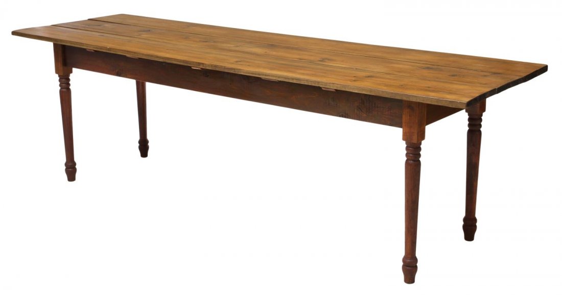 LONG PINE PLANK TOP TABLE