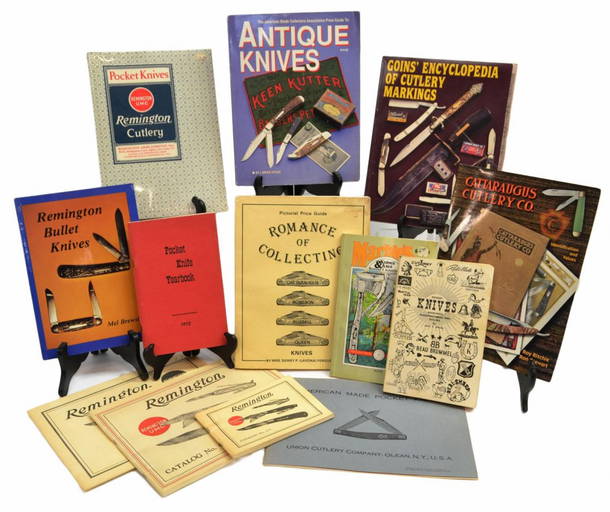 (13) POCKET KNIFE COLLECTOR REFERENCE BOOKS May 25, 2013 Austin Auction Gallery in TX