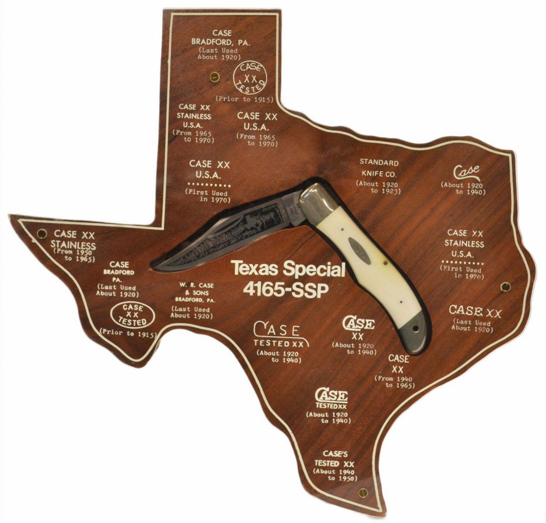 CASE XX COMMEMORATIVE KNIFE IN TEXAS DISPLAY May 25, 2013 Austin