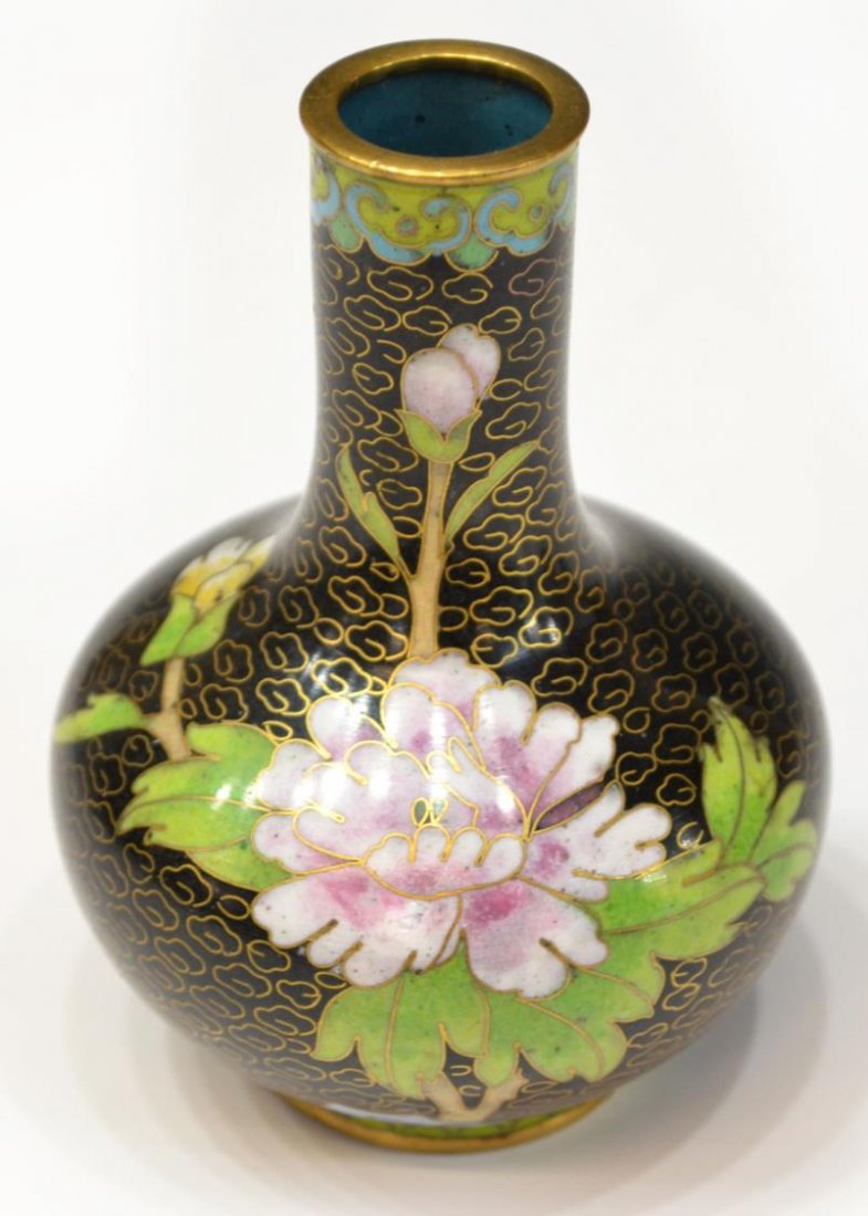 (5) DIMINUTIVE CLOISONNE ENAMEL CABINET ITEMS - 2
