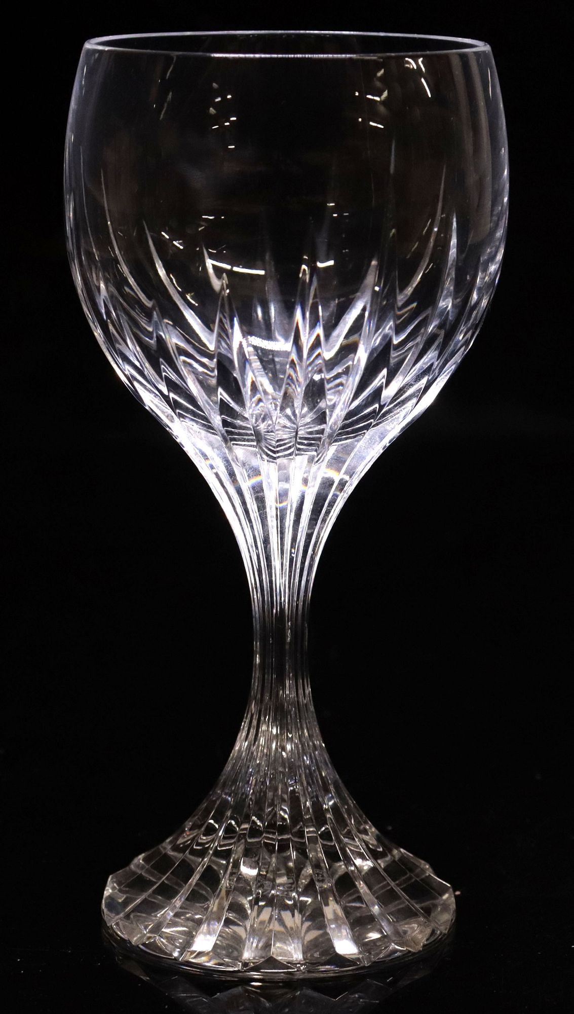 (6) BACCARAT 'MASSENA' CUT CRYSTAL WATER GOBLETS - 2
