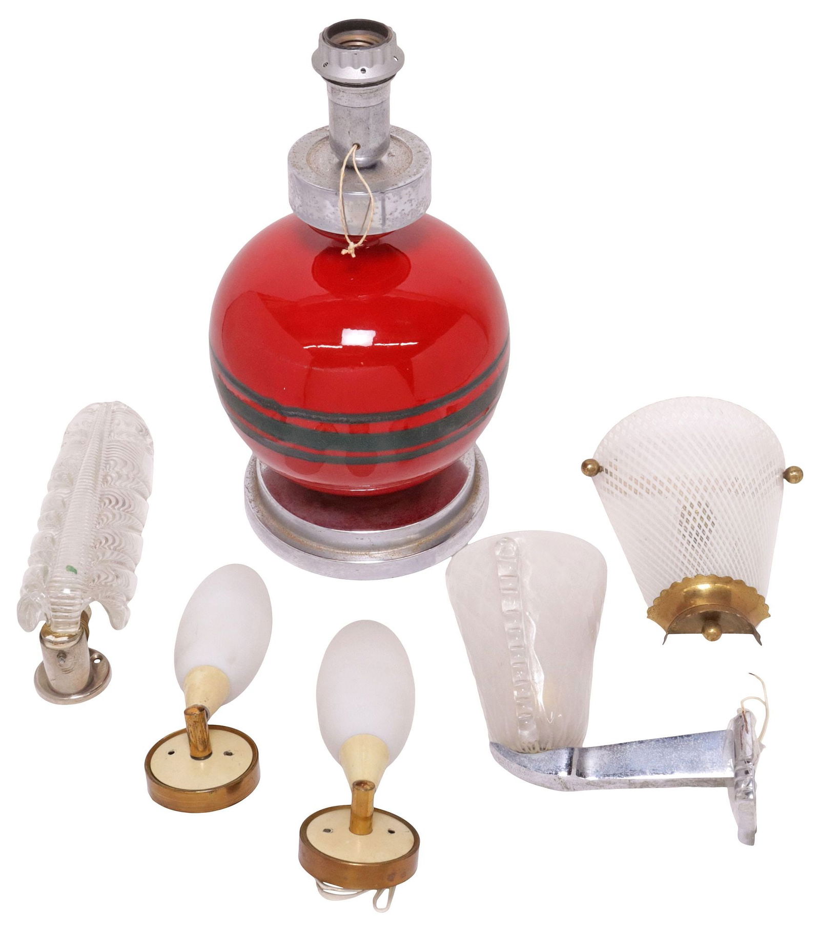 (6) ITALIAN TABLE & WALL LIGHTING, MID-CENTURY MODERN LAMP & SCONCES (1 of 6)