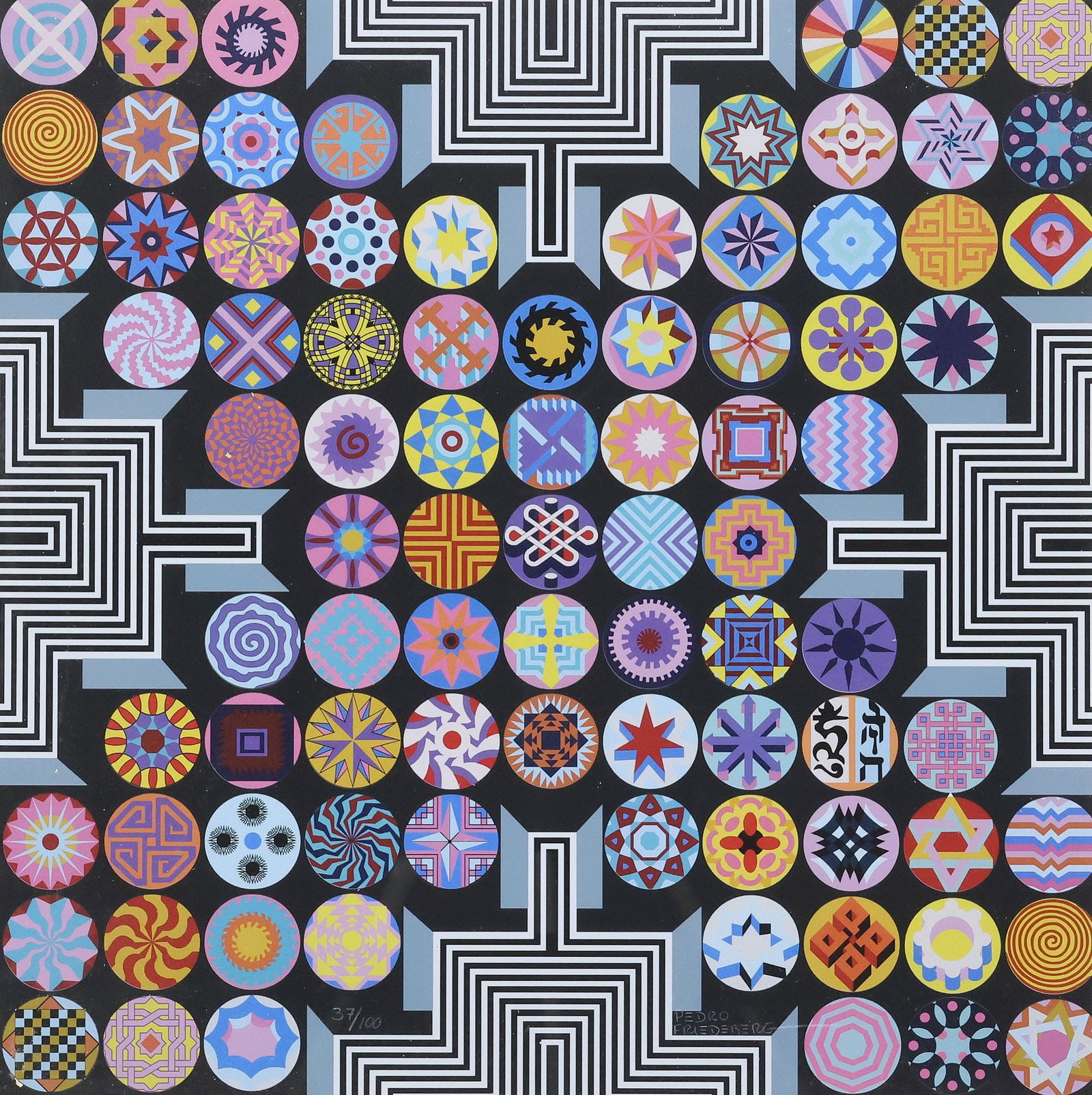 PEDRO FRIEDEBERG (MEXICO, B.1936) SERIGRAPH PRINT, 'EL CAMINO DE VIRTUD' (1 of 4)