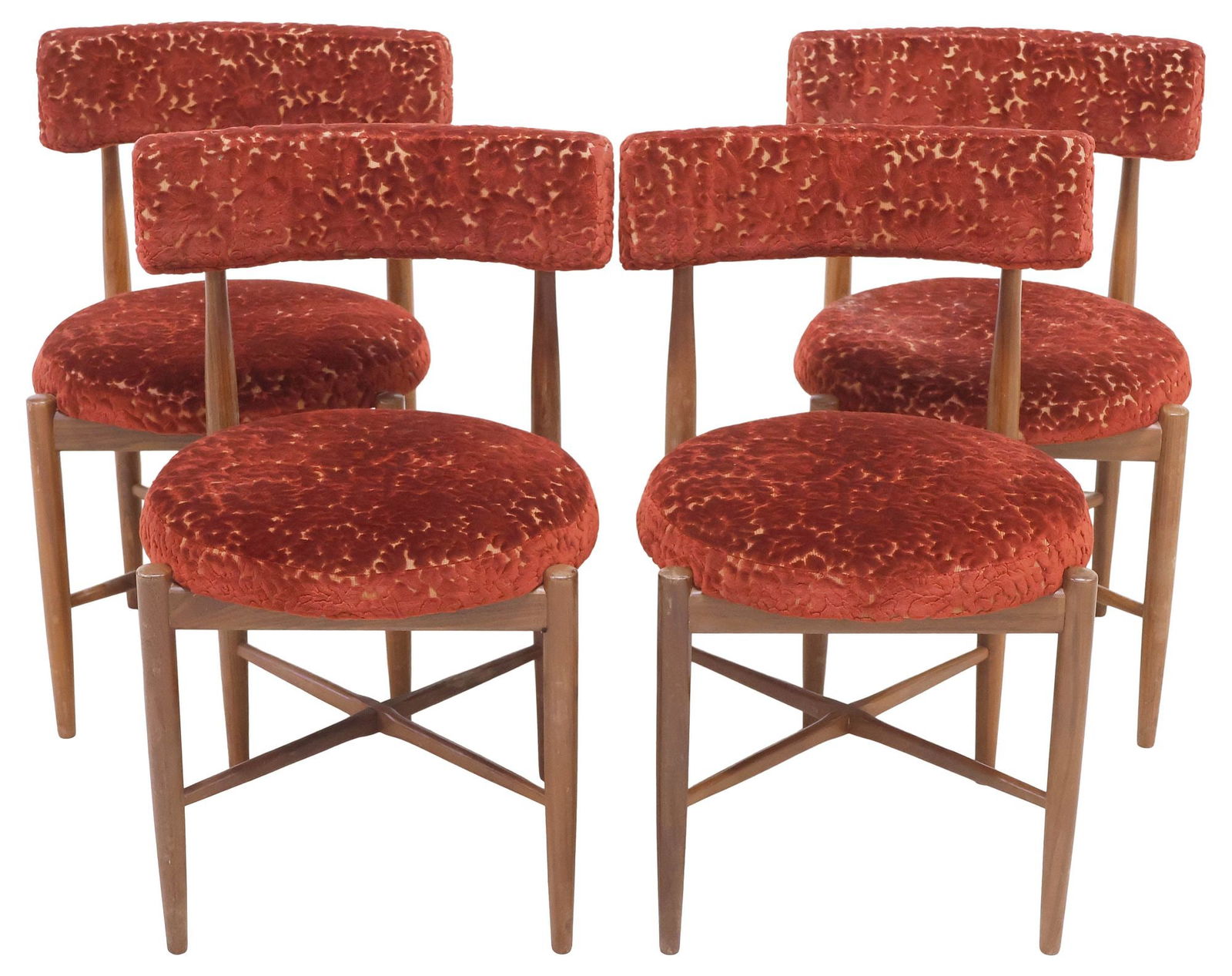 (4) G PLAN 'FRESCO' MID-CENTURY MODERN TEAK DINING CHAIRS (1 of 4)