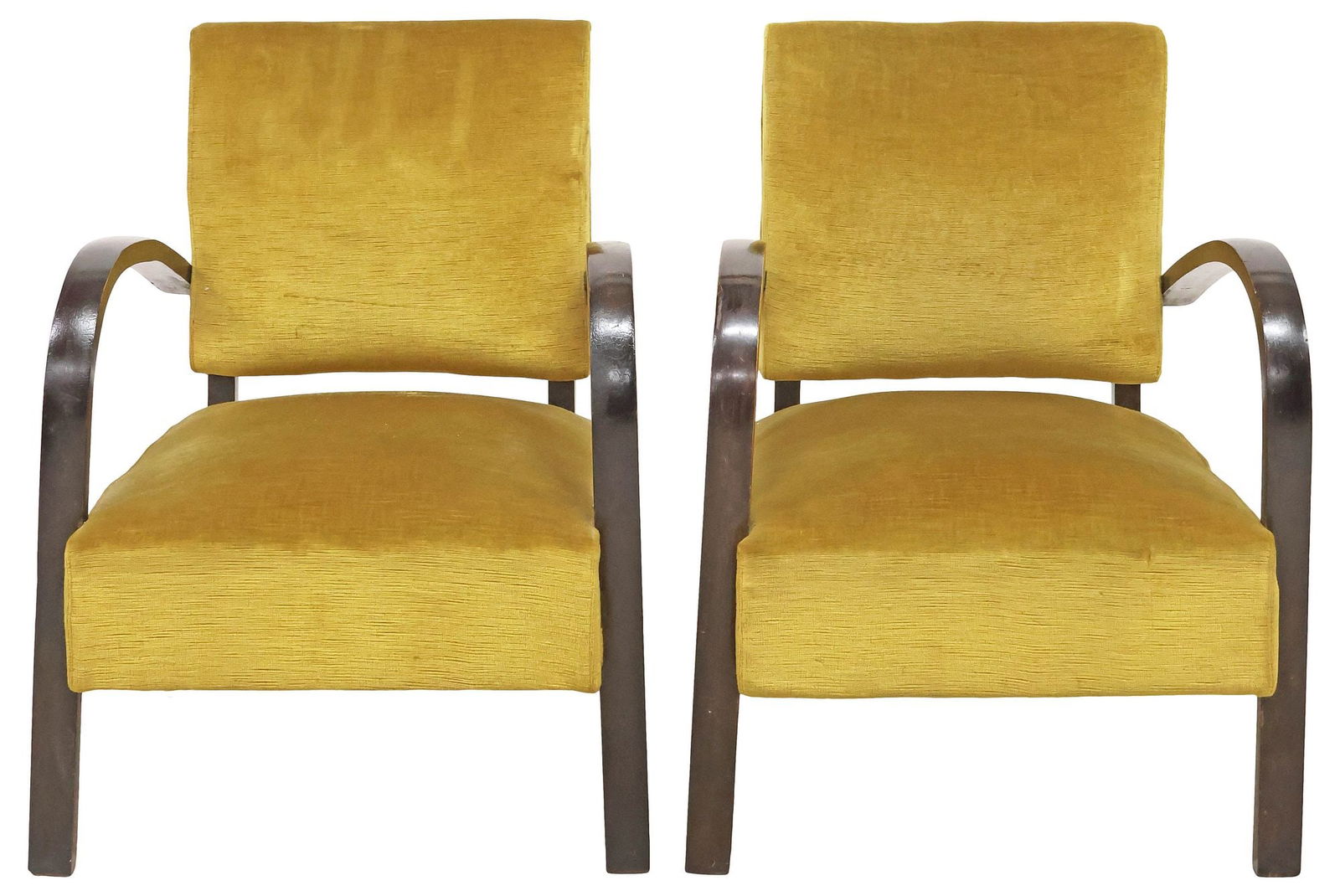 (2) MANNER OF JINDRICH HALABALA ART DECO BENTWOOD ARMCHAIRS (1 of 3)