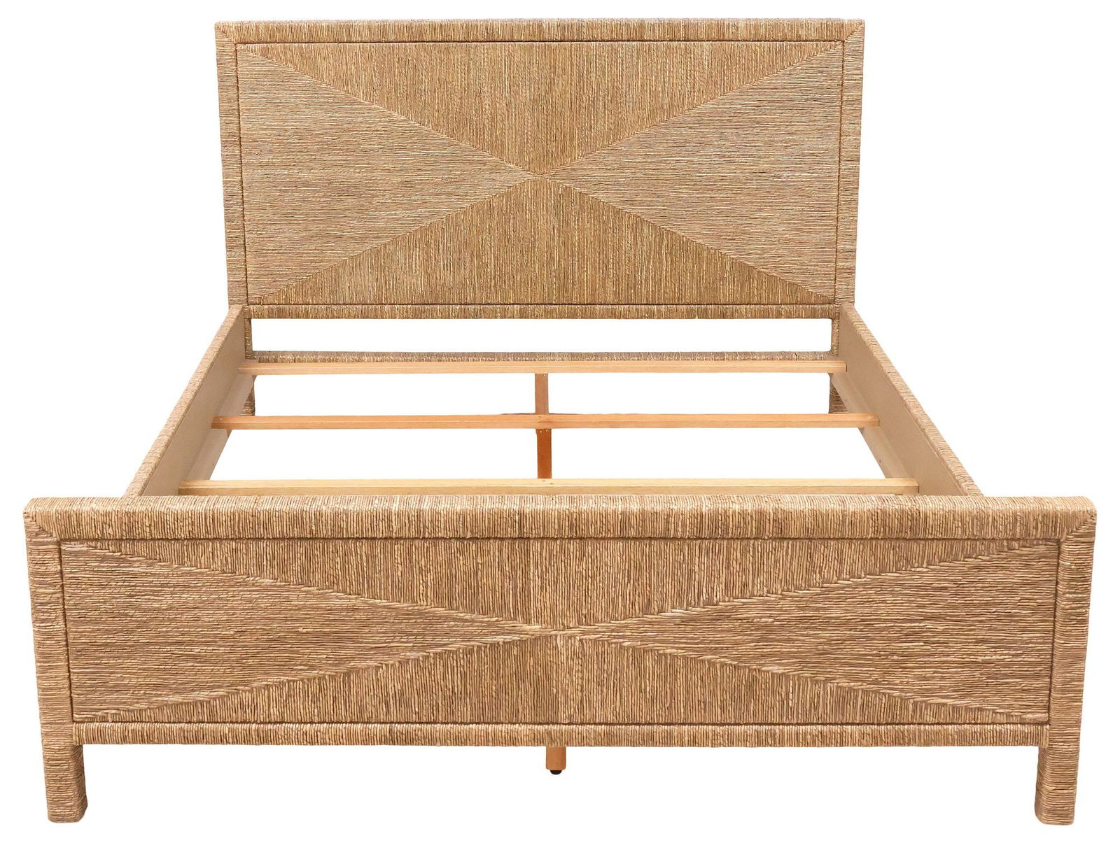 WILLIAMS SONOMA 'MALLORY' WOVEN SEAGRASS KING SIZE BED - 3