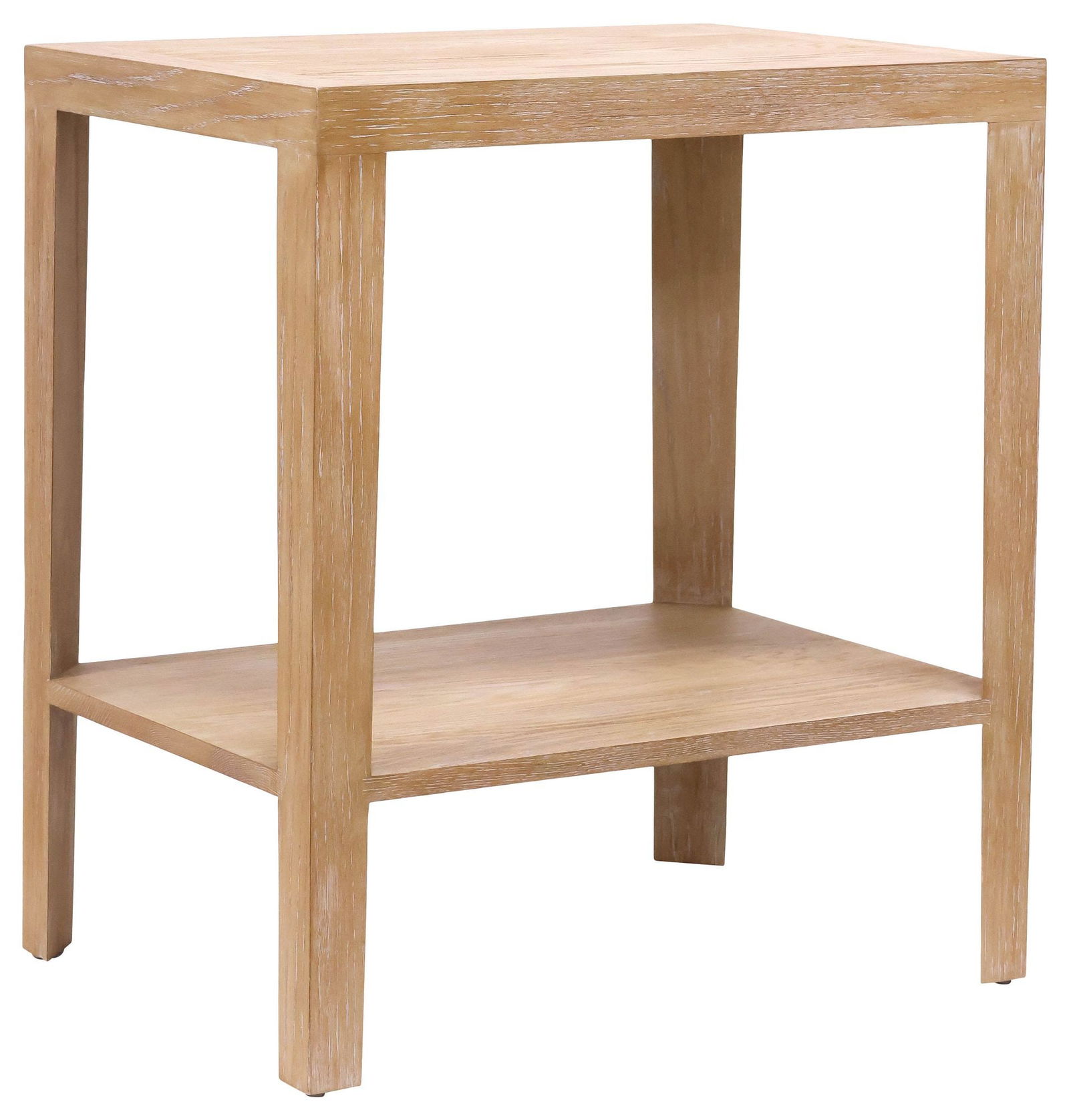 DAVID IATESTA (ATTRIB.) 'HAMPTON' STRIPPED OAK SIDE TABLE (1 of 4)