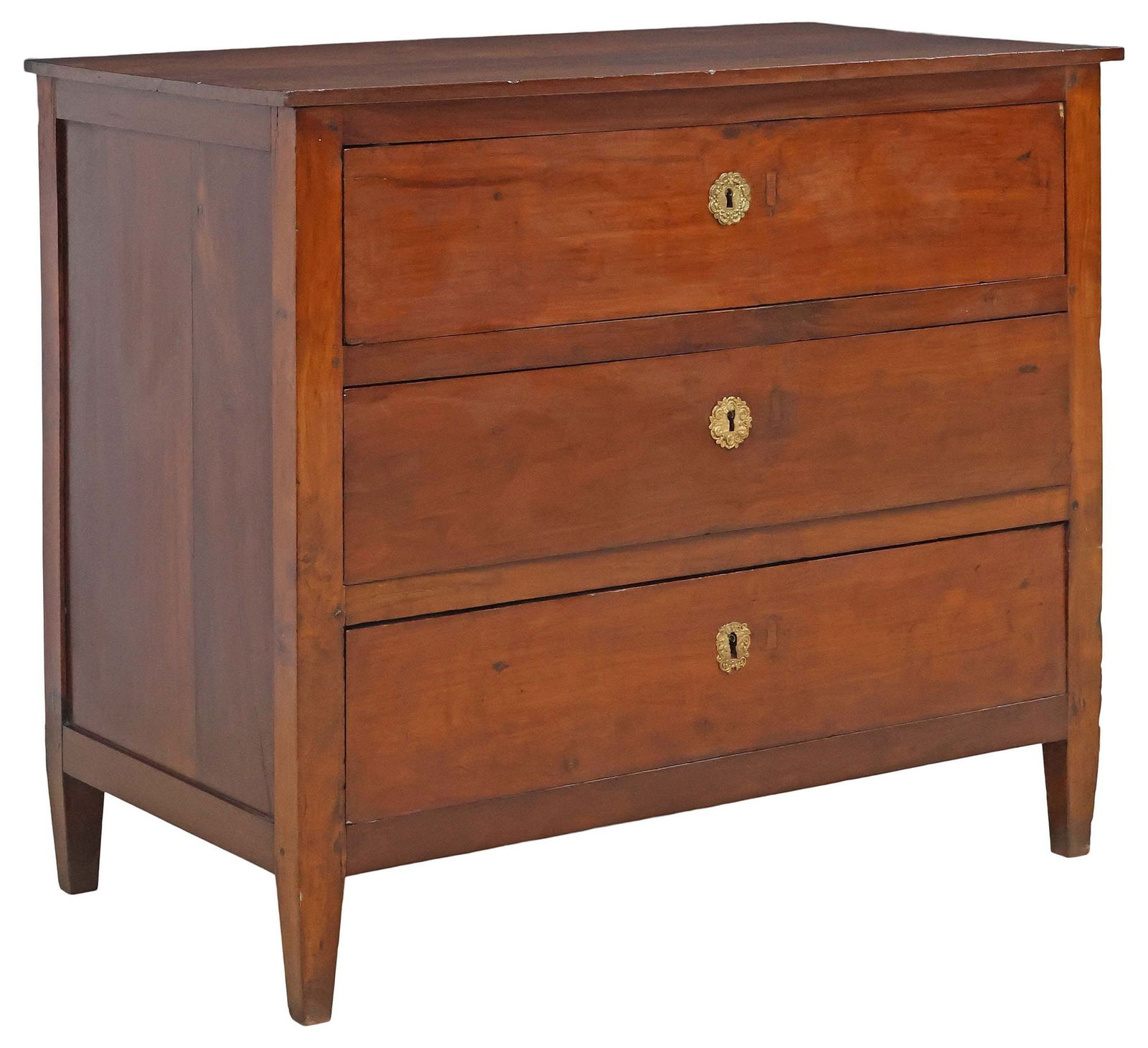 ITALIAN NEOCLASSICAL STYLE WALNUT 3-DRAWER COMMODE (1 of 5)