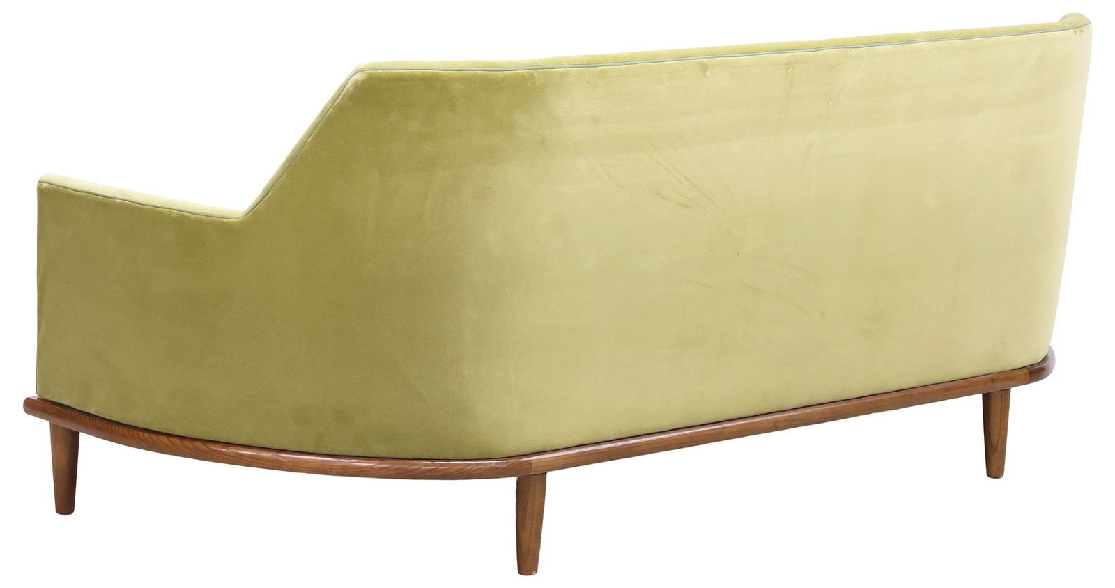 GEORGE SMITH 'HEATHER' CUSTOM-UPHOLSTERED VELVET & LINEN SOFA - 4