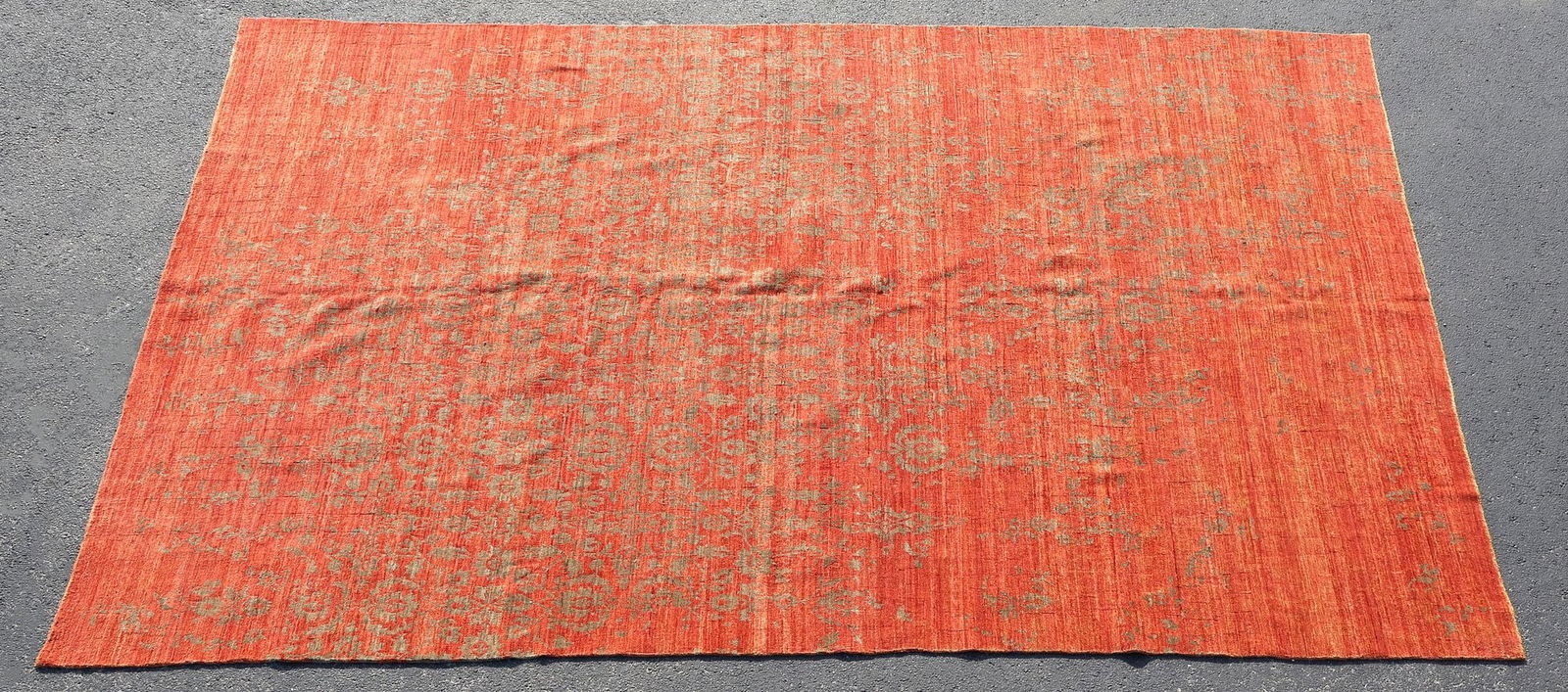 ESTATE HAND-TIED CONTEMPORARY RUG, INDIA, 13' X 9'8" (1 of 3)