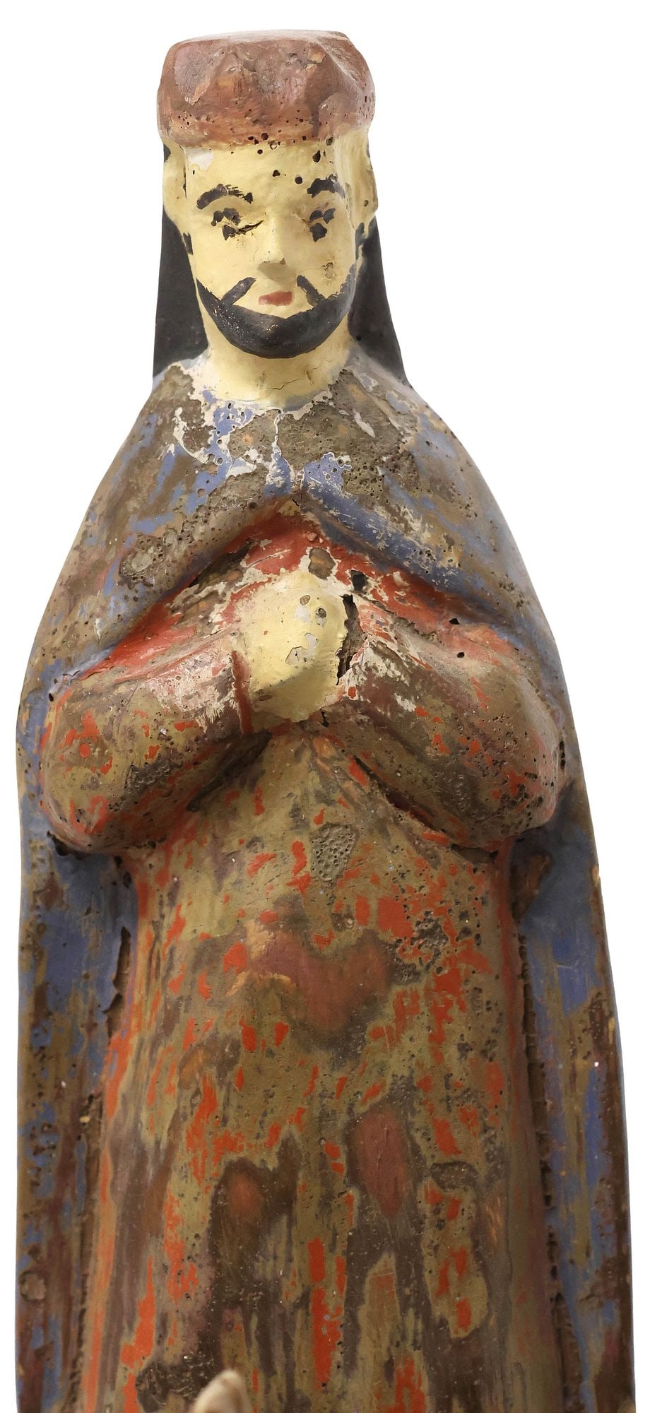 FLORENCIO CABAN (D.1951) PUERTO RICAN FOLK ART 'SANTOS DE PALO' NATIVITY, COA - 2