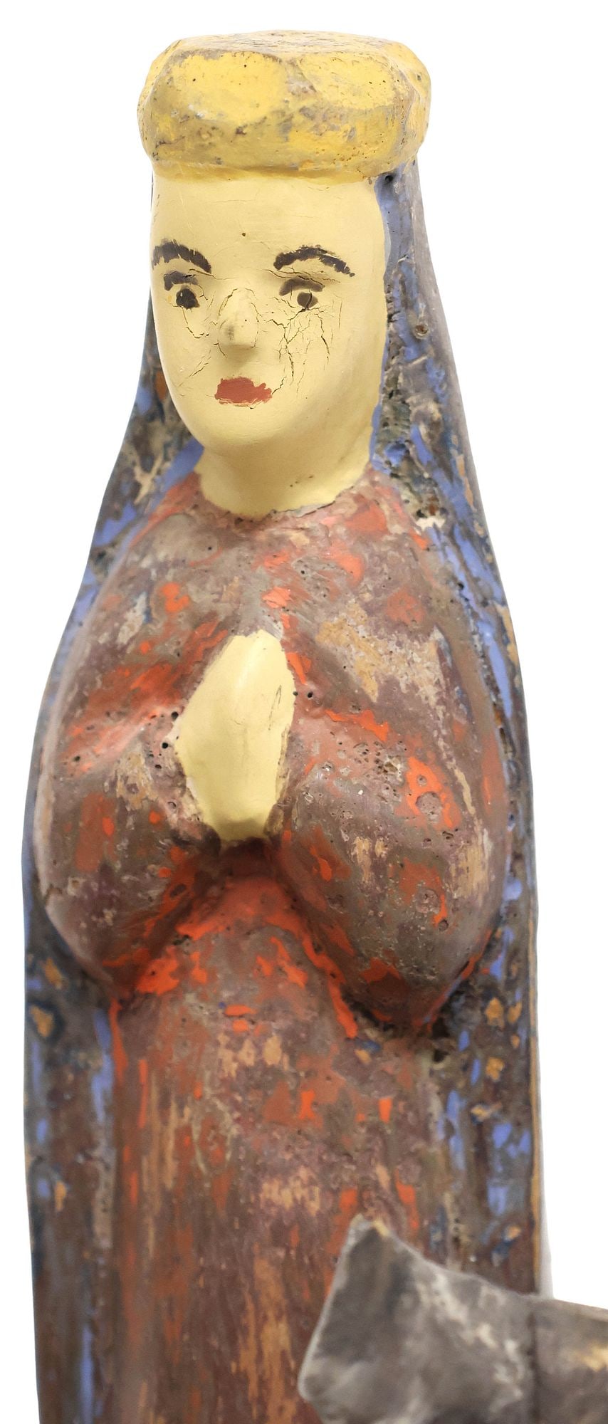 FLORENCIO CABAN (D.1951) PUERTO RICAN FOLK ART 'SANTOS DE PALO' NATIVITY, COA - 4