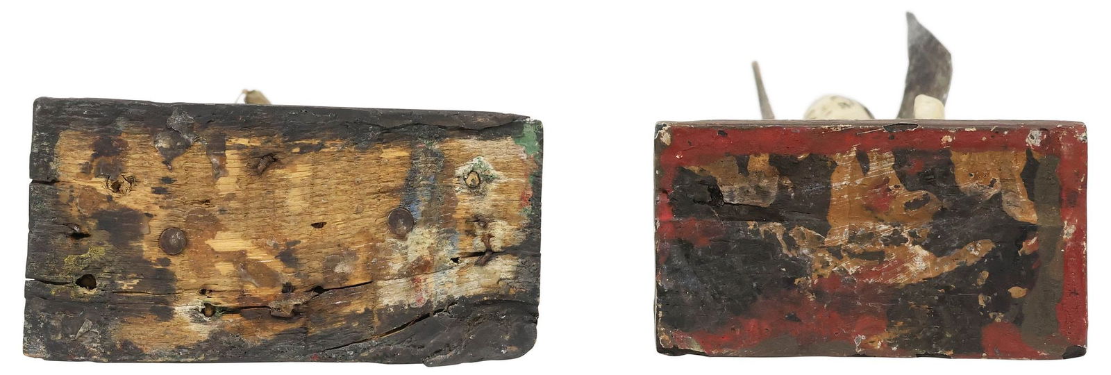 (2) PUERTO RICAN FOLK ART 'SANTOS DE PALO' FIGURES, 1 FLORENCIO CABAN W/ COA - 4