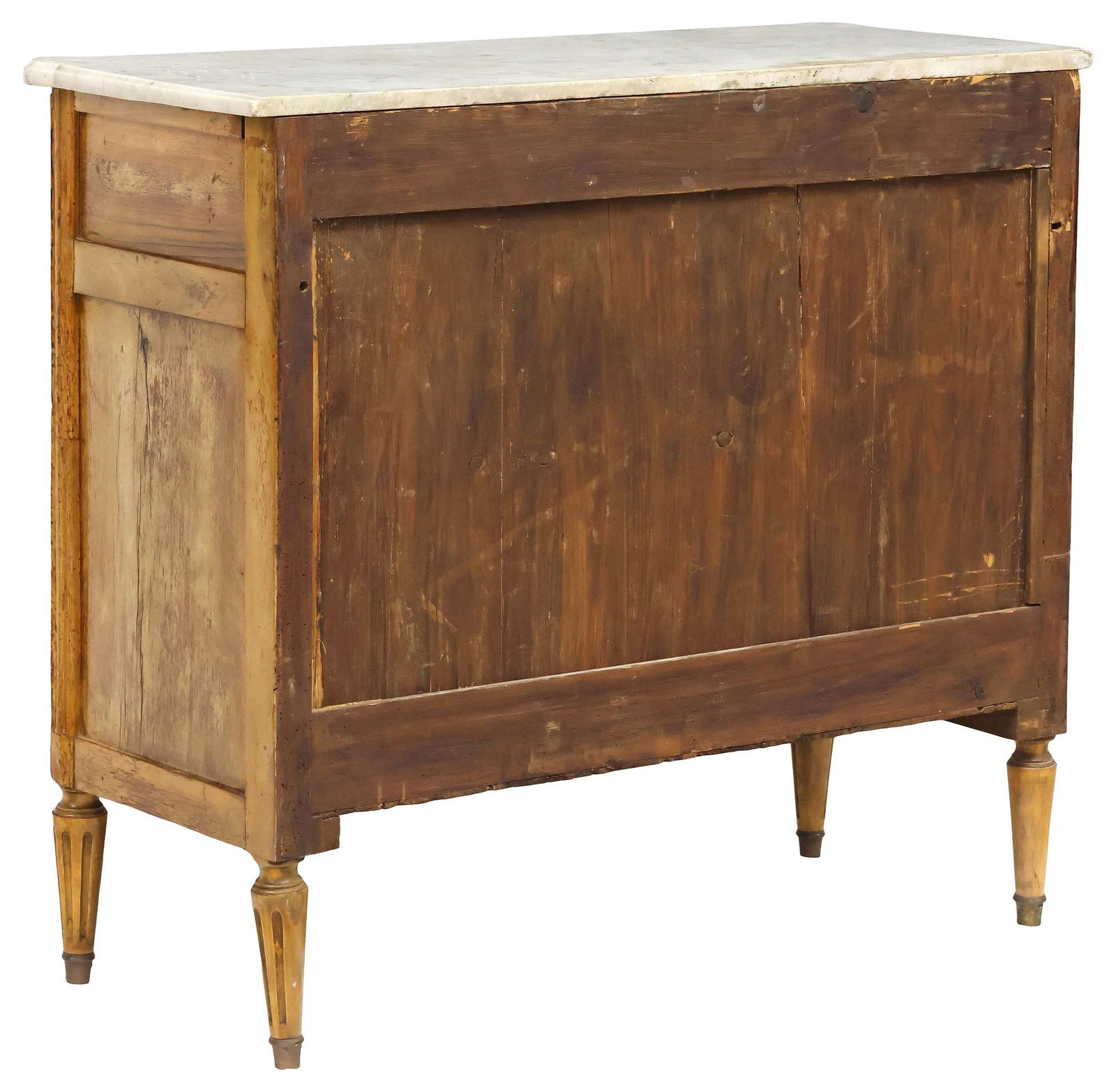 FRENCH LOUIS XVI STYLE MARBLE-TOP 3-DRAWER COMMODE - 5