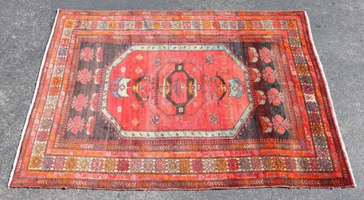 ESTATE PERSIAN BAKHTIARI RUG-TIED RUG, 8' X 6'3.5"