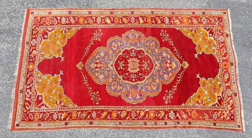 ESTATE HAND-TIED RUG, 6'11" X 4'4"