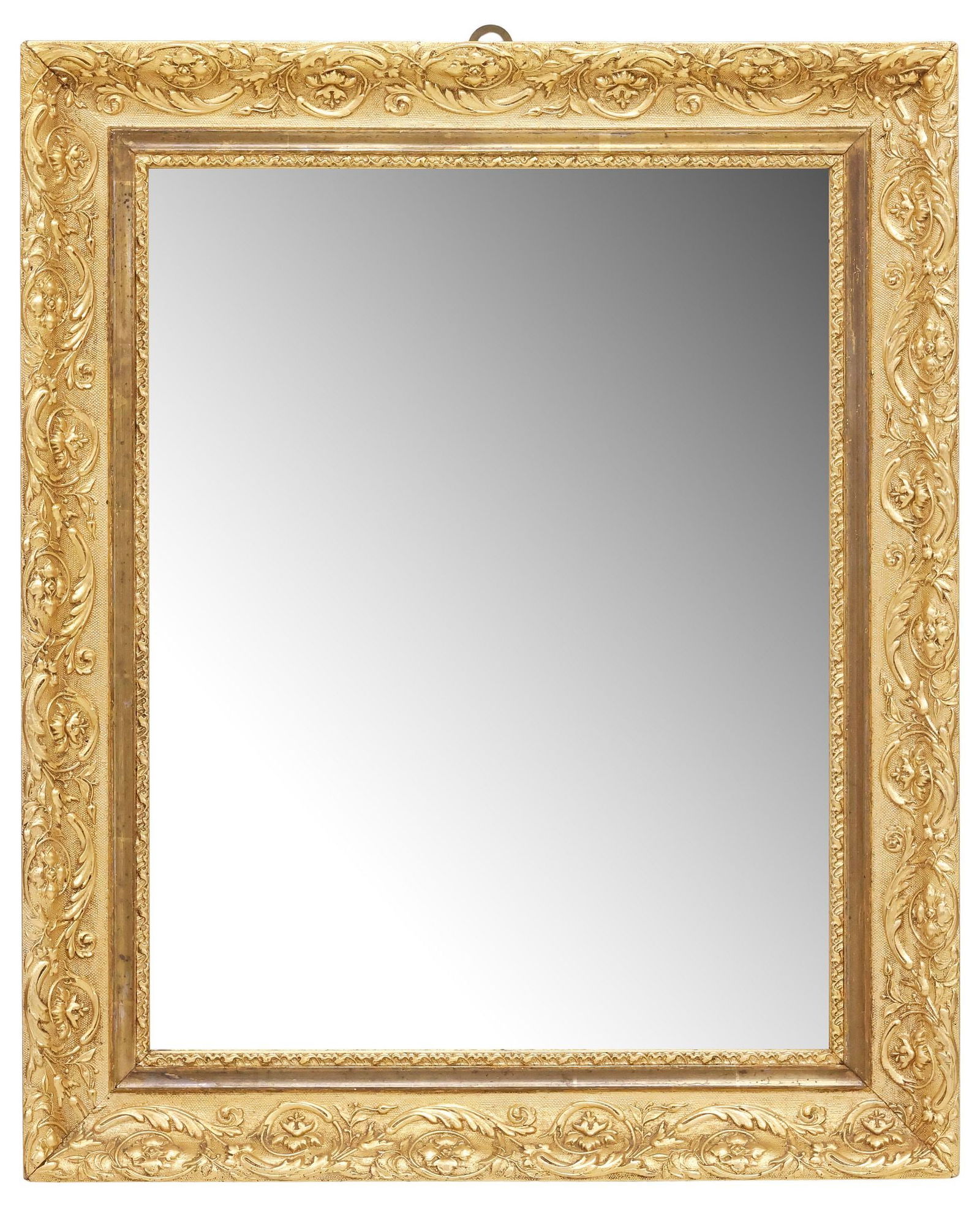 ITALIAN RECTANGULAR GILT-PAINTED WALL MIRROR, 25.25" X 20.75" (1 of 3)