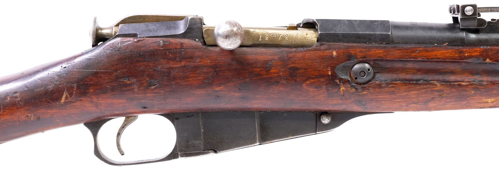 FINNISH MOSIN NAGANT M28/30 CIVIL GUARD RIFLE: Finnish Mosin Nagant Model 28/30 Civil Guard, bolt action, 7.62 x 54 caliber, mfg. 1928, Tikkakoski OyIzveshk Arsenal, Finland, bayonet lug, CAI import on barrel near muzzle, cleaning rod, adjustable