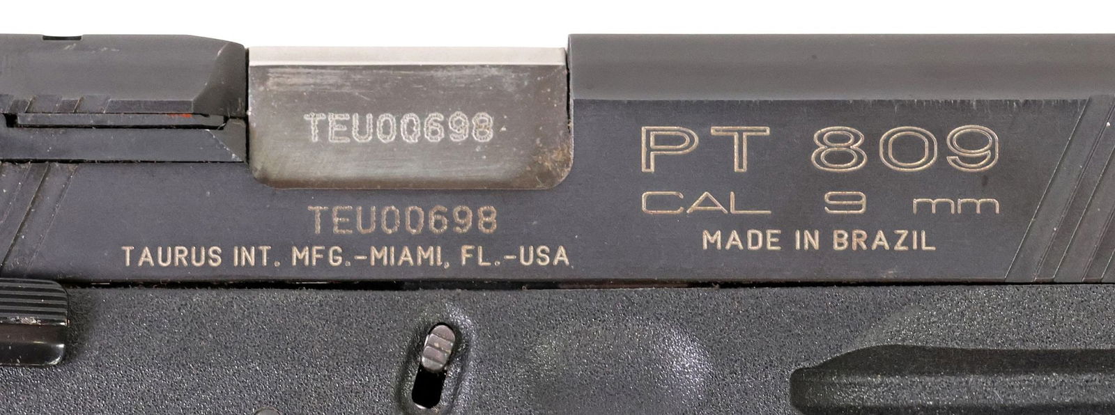 TAURUS PT809 DA 9MM PISTOL - 6