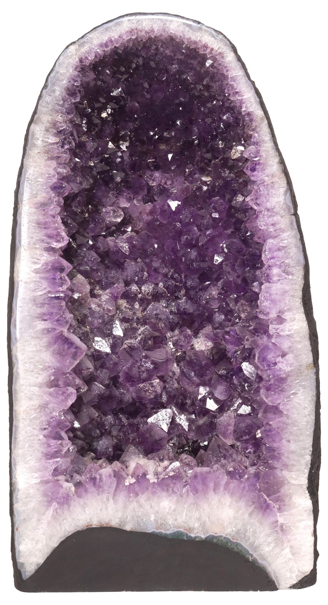 LARGE GEOLOGICAL AMETHYST CATHEDRAL GEODE, 18.5"H - 2