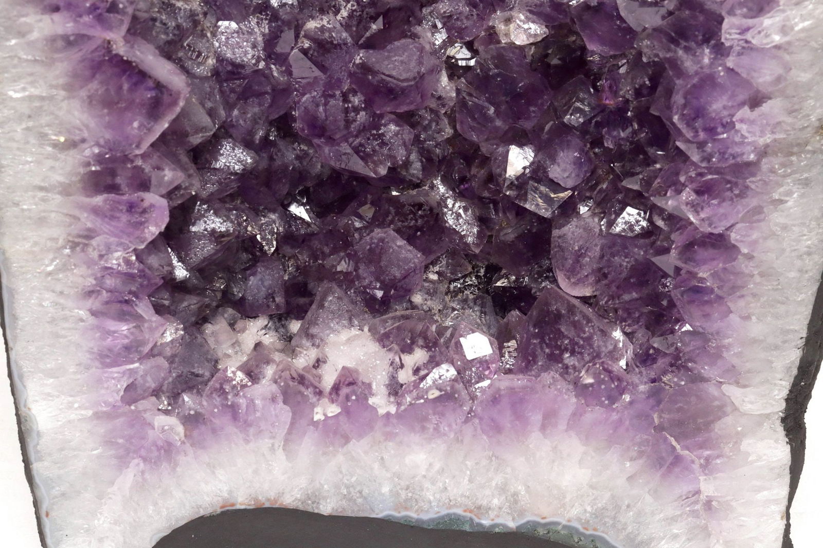 LARGE GEOLOGICAL AMETHYST CATHEDRAL GEODE, 18.5"H - 4