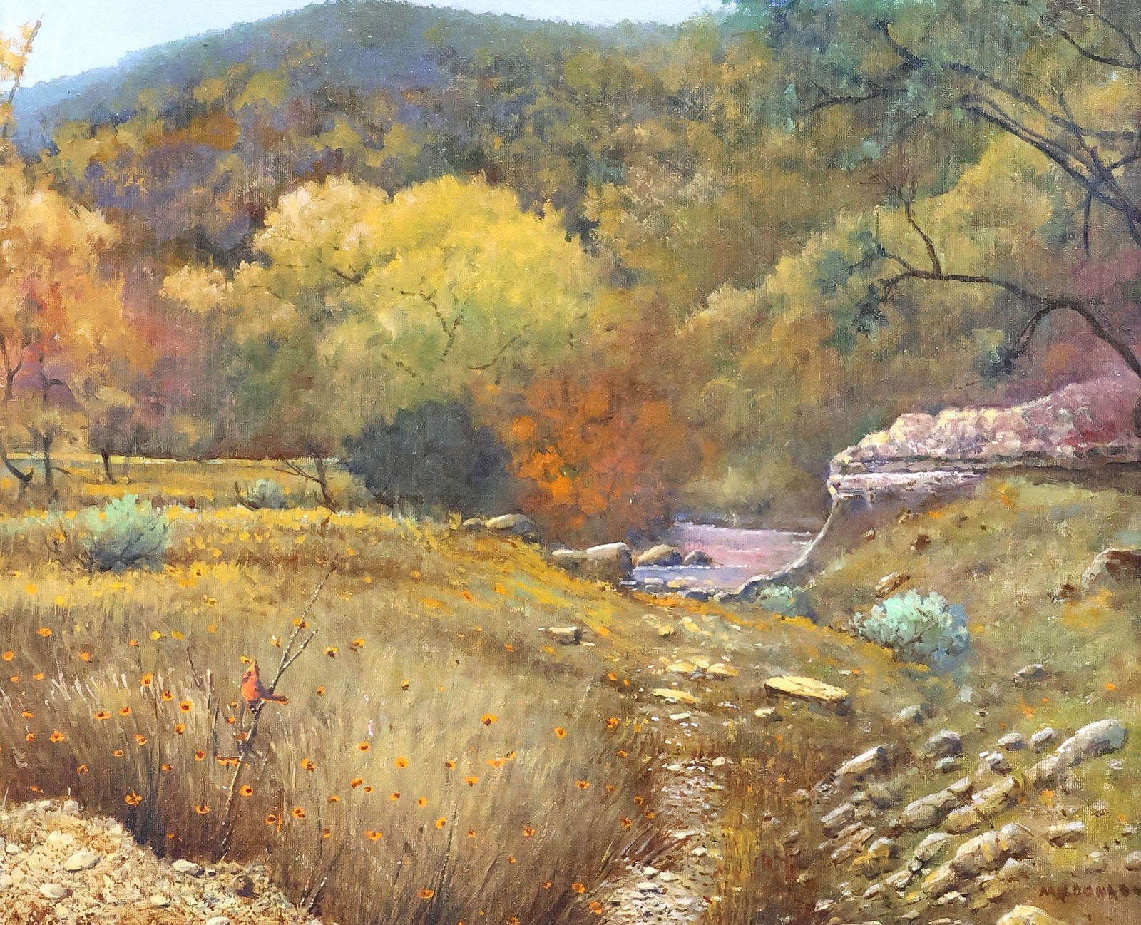 DANIEL MALDONADO (1940-2019) TEXAS LANDSCAPE PAINTING (1 of 4)