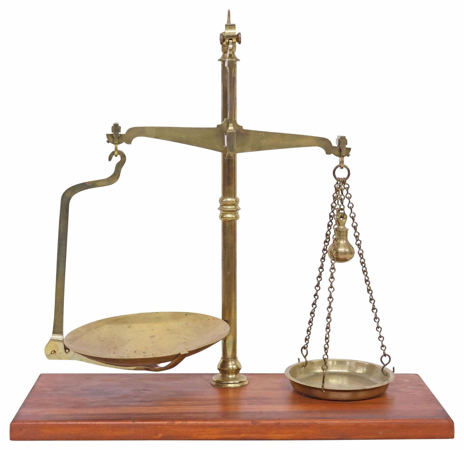 ENGLISH PHILIP HARRIS & CO. SHOP COUNTER BRASS BALANCE BEAM SCALES (1 of 7)