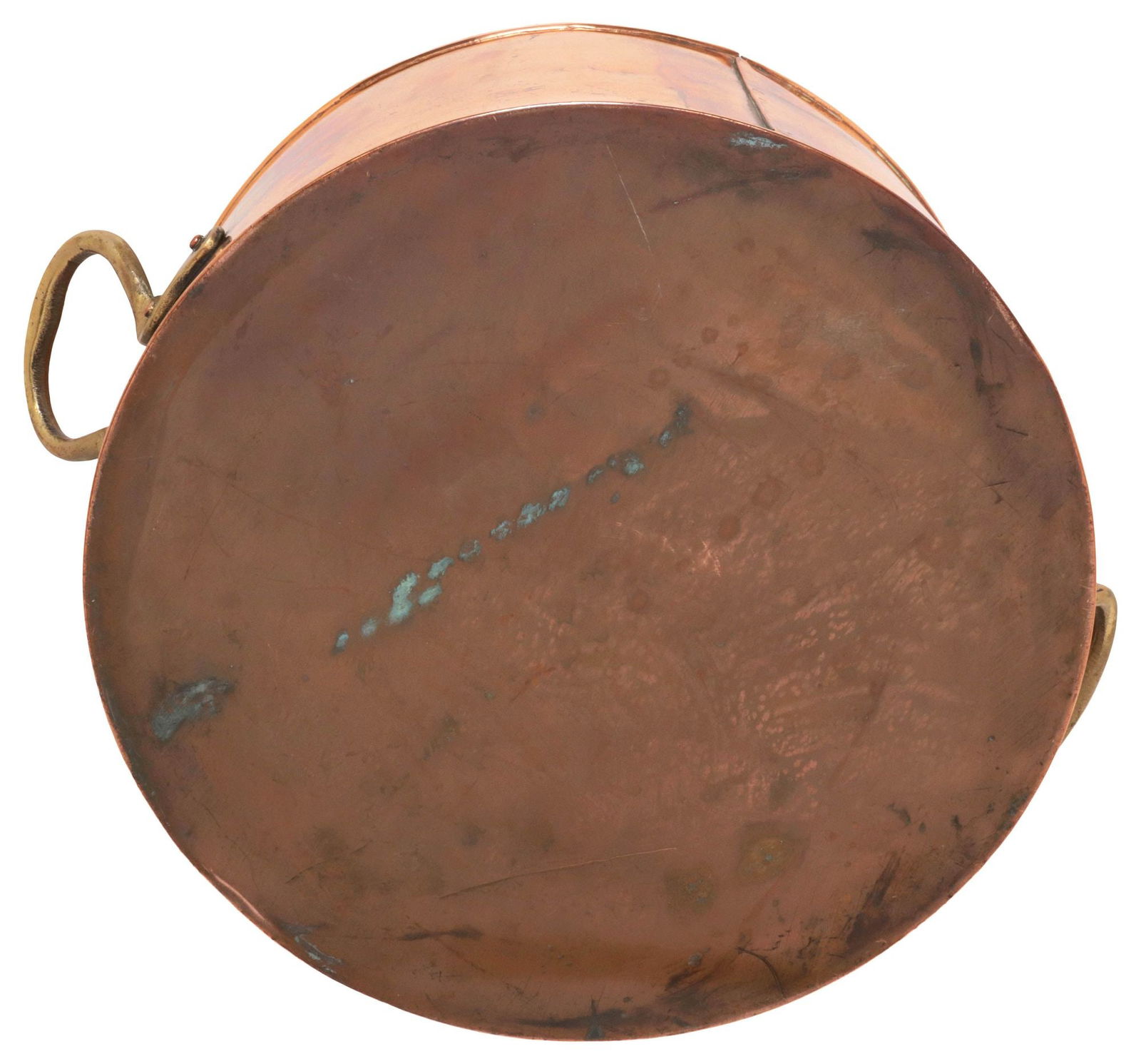 LARGE ENGLISH COPPER & BRASS 5-BOTTLE WINE / CHAMPAGNE COOLER - 4