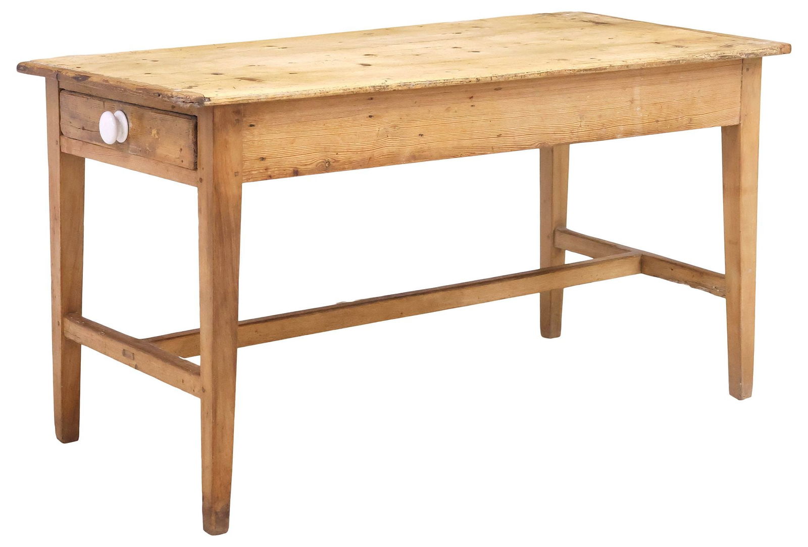ENGLISH COUNTRY GEORGE III SCRUBBED PINE FARMHOUSE TABLE (1 of 5)