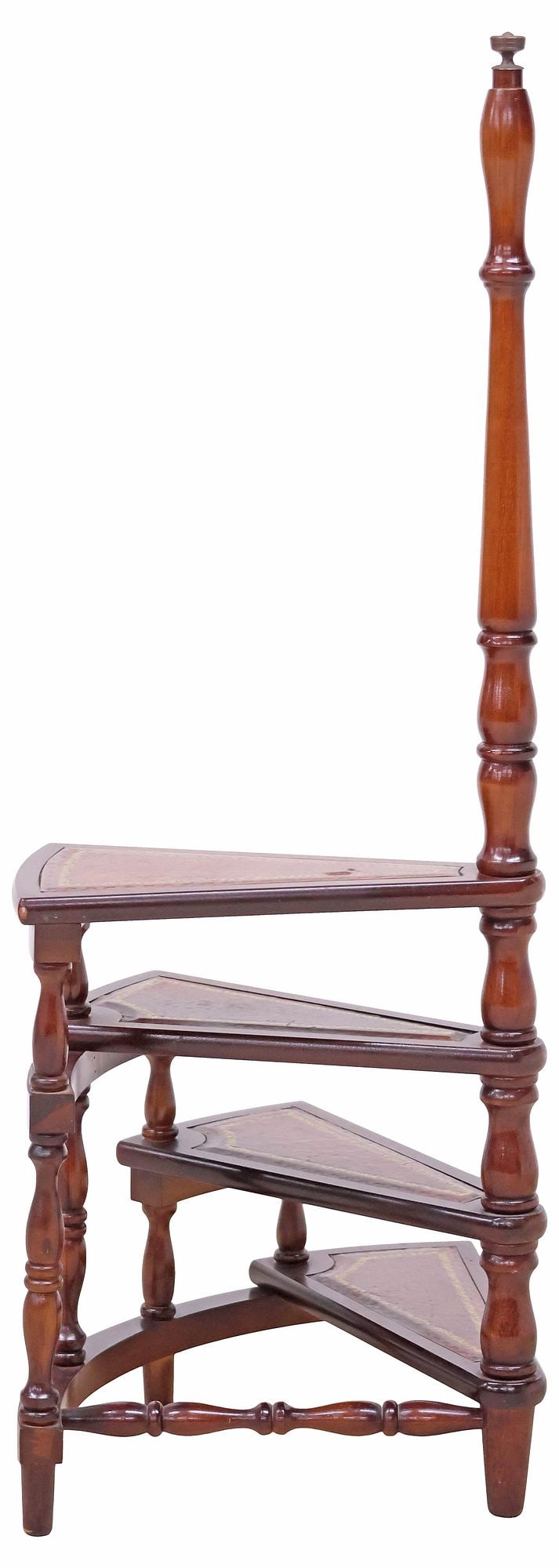 DECORATIVE REGENCY STYLE LIBRARY STEPS - 4